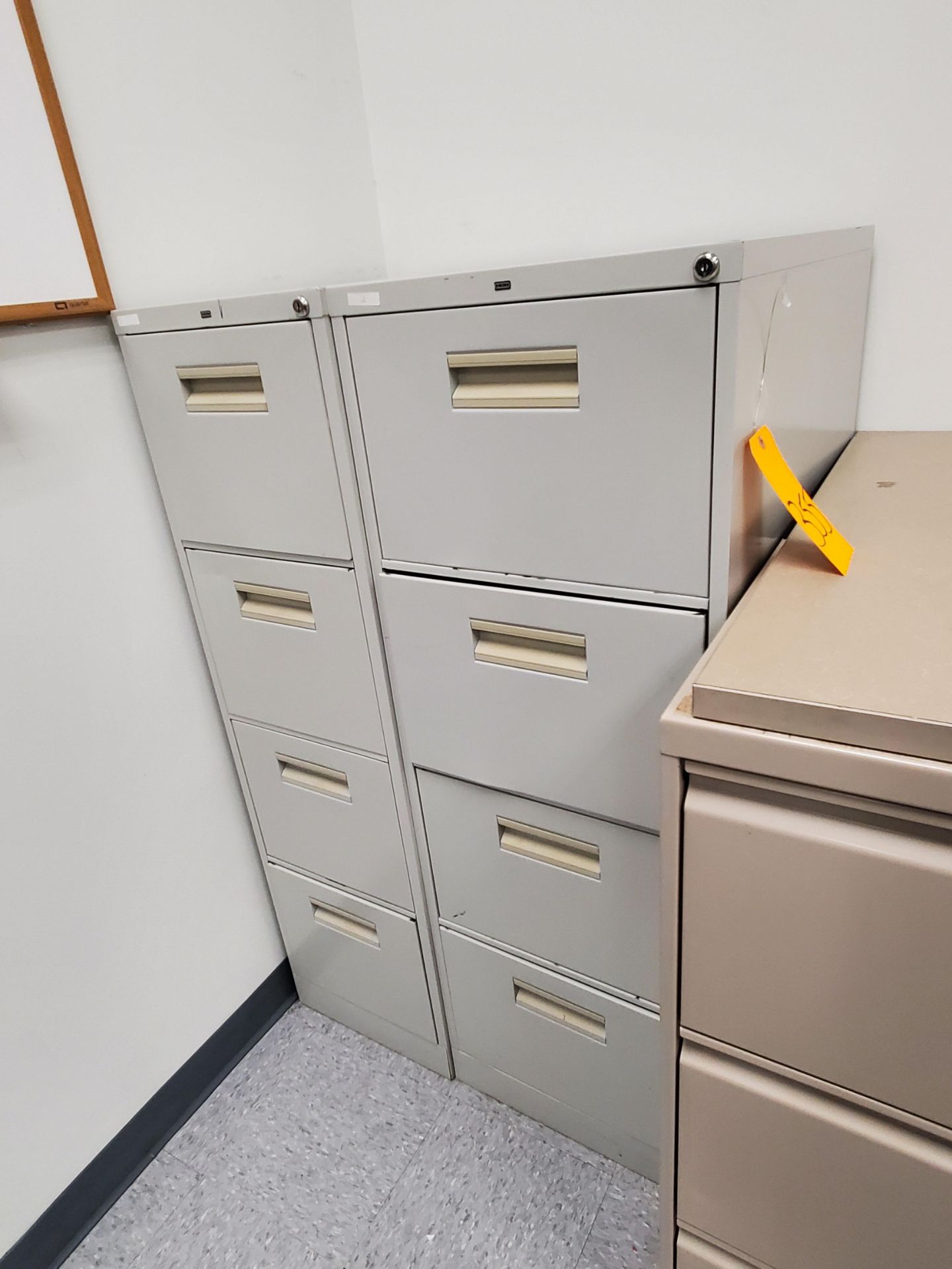 (1) Double Sided Lateral File Cabinet and (2) Vertical File Cabinets - Image 2 of 3