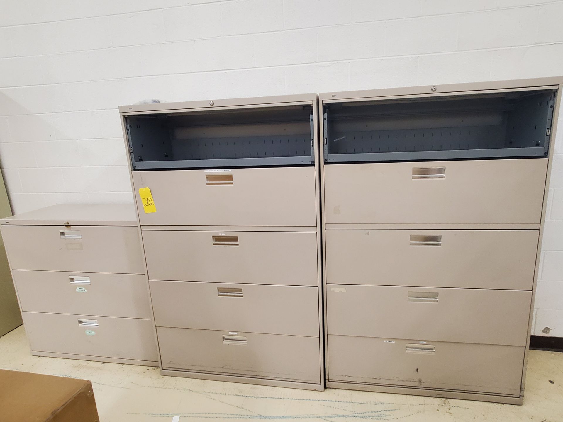 (3) Lateral File Cabinets