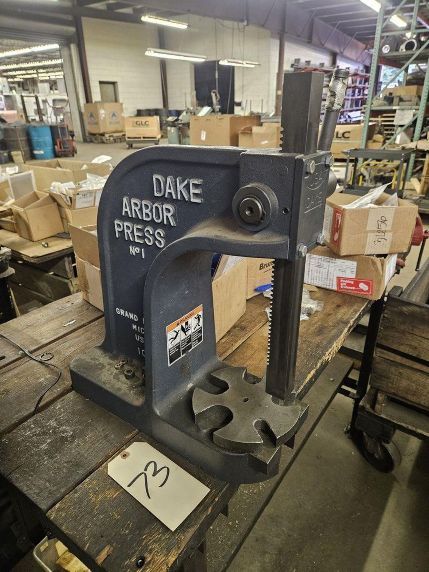 3-Ton Dake #1 Bench Top Arbor Press - Image 2 of 2