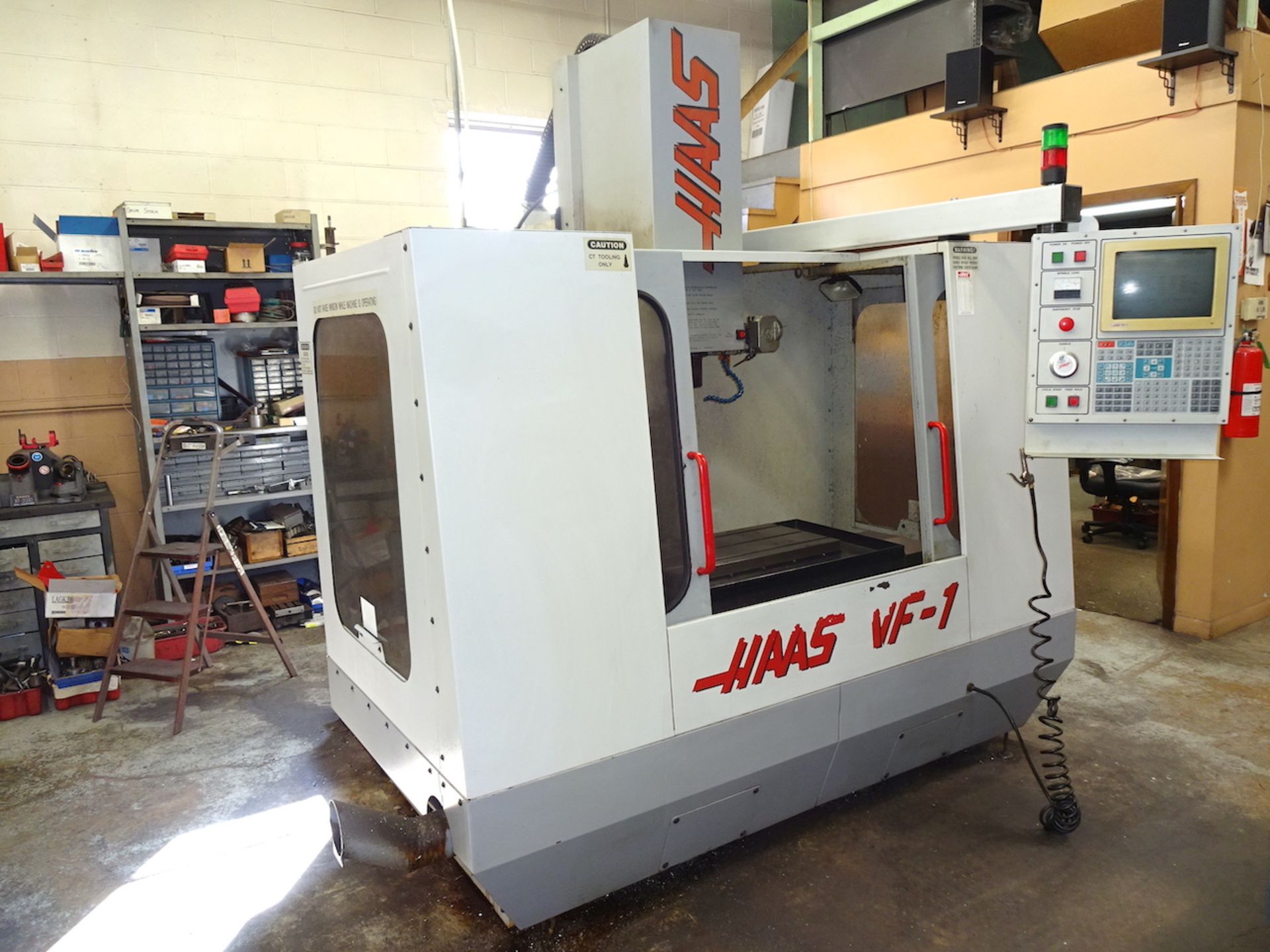 1995 Haas Model VF-1 CNC Vertical Machining Center, S/N 6007, Coolant System, 20 Station Automatic