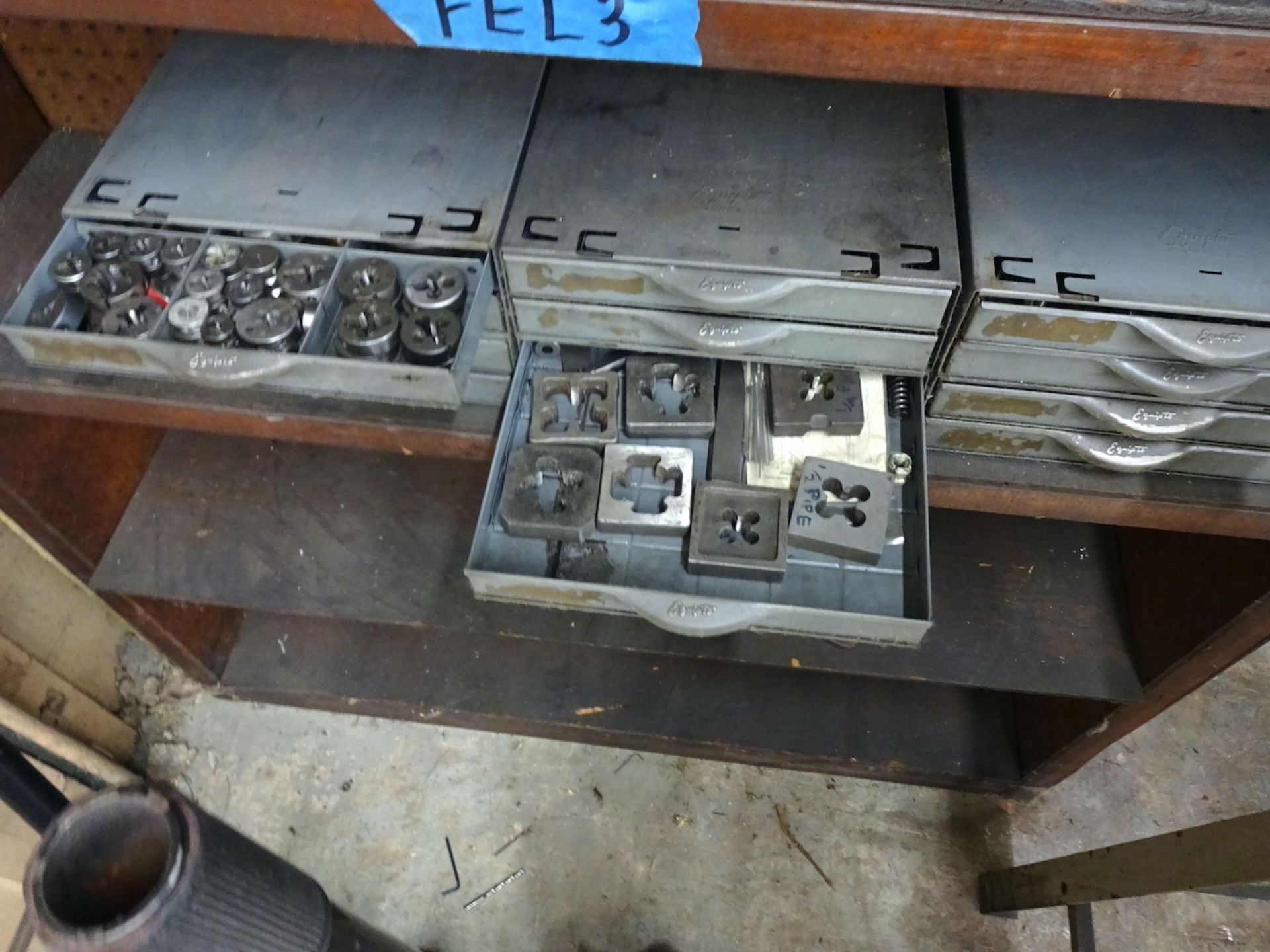 LOT: Assorted Tap Dies, etc. in (3) Equipto 4-Drawer Cabinets - Image 2 of 2