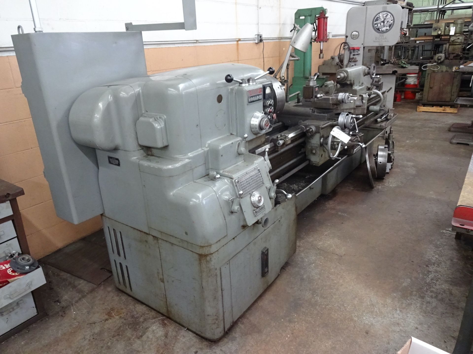 Monarch 20 in. x 78 in. Model 610 Engine Lathe, S/N 45676-AT (1962), 12 in. 3-Jaw Chuck, 16 in. 3- - Image 2 of 23