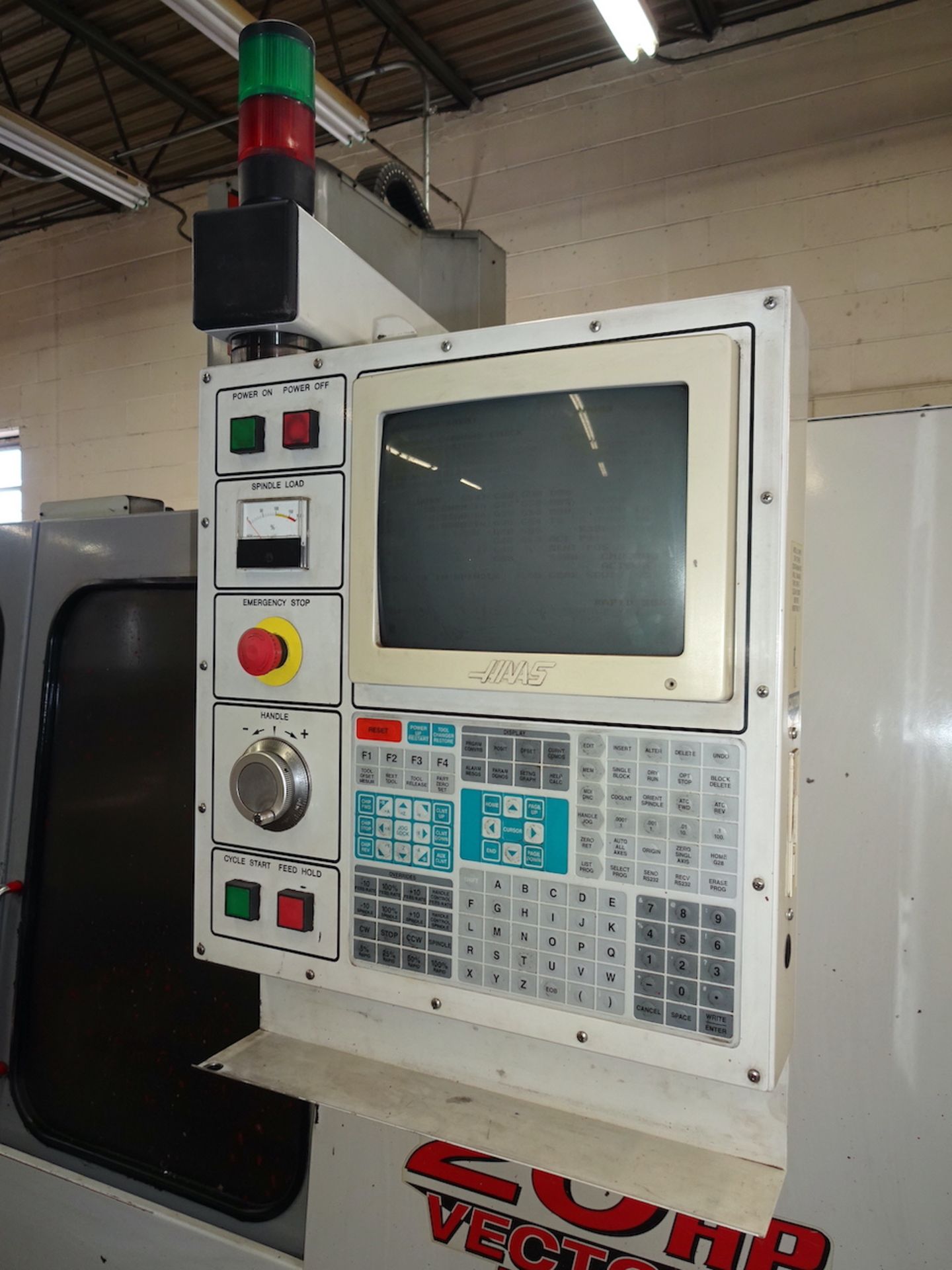 1998 Haas Model VF-4 CNC Vertical Machining Center, S/N 14860, 20 HP Vector Drive, 710 IPM Brushless - Image 5 of 13