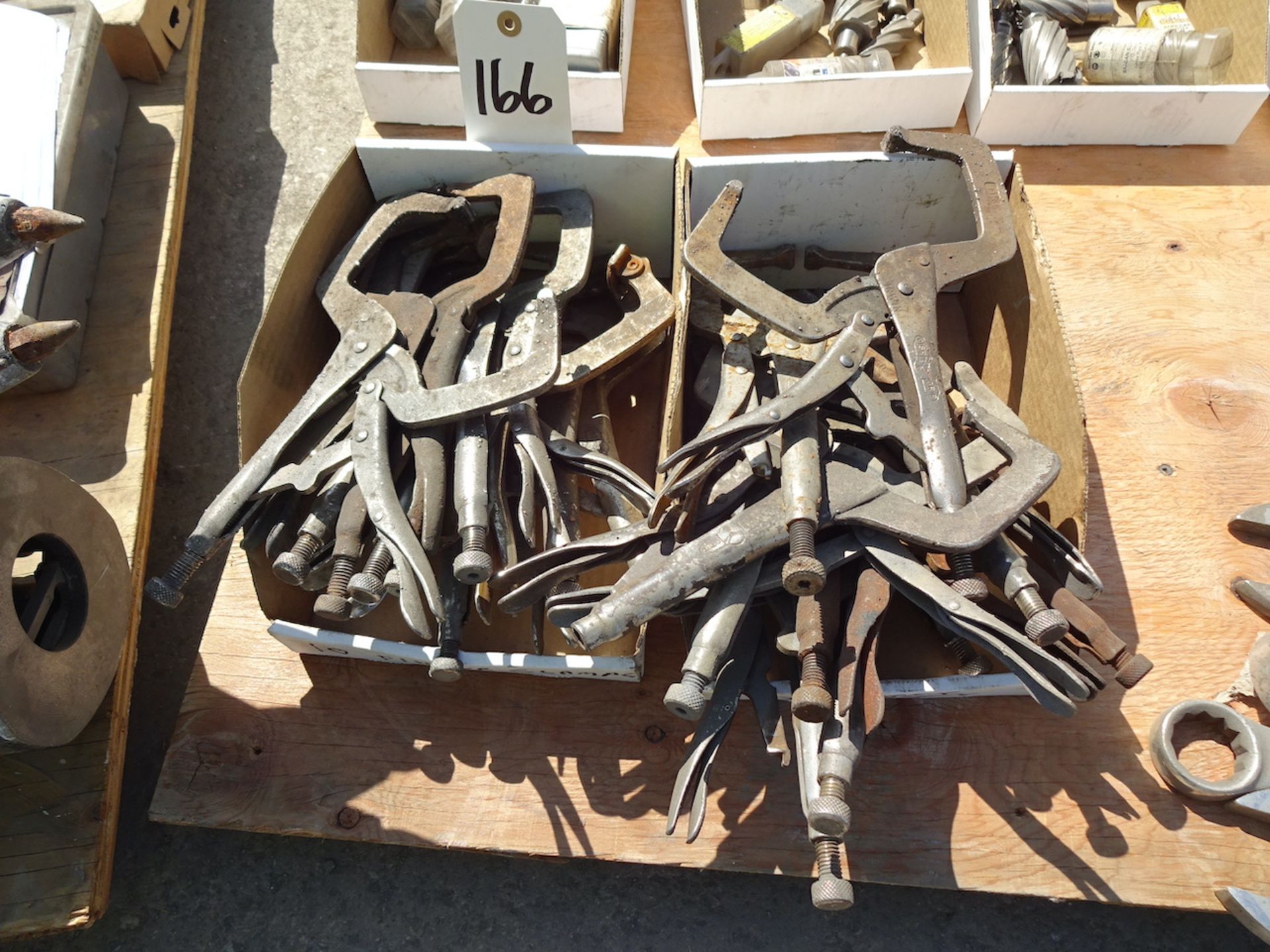 LOT: Assorted Clamps & Vise Grips in (2) Boxes