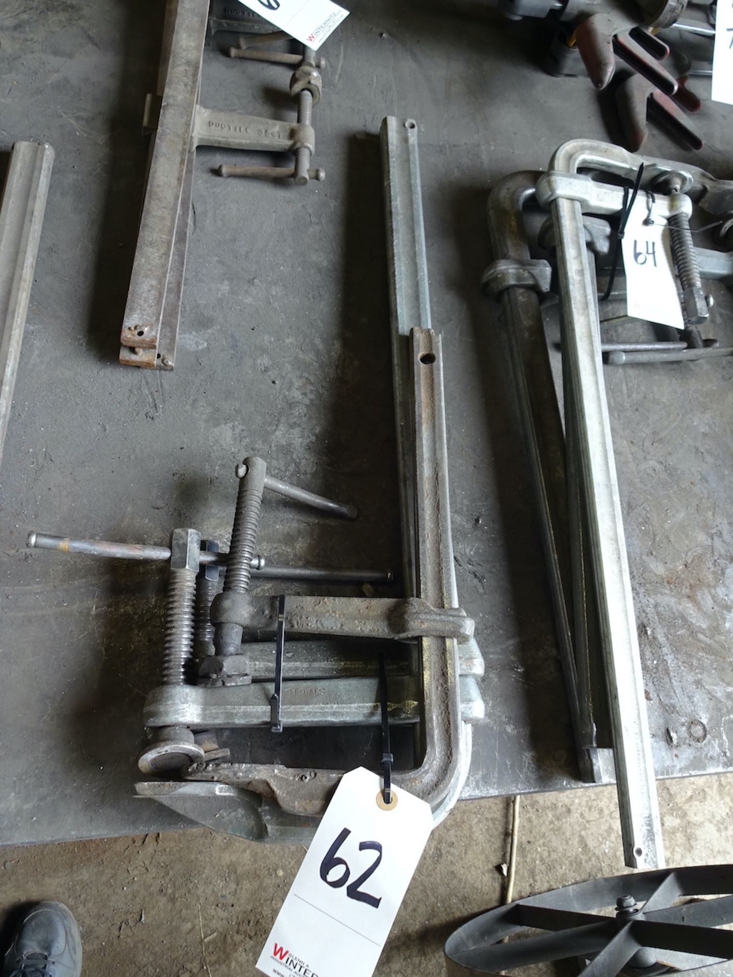 LOT: (3) Assorted Heavy Duty Clamps