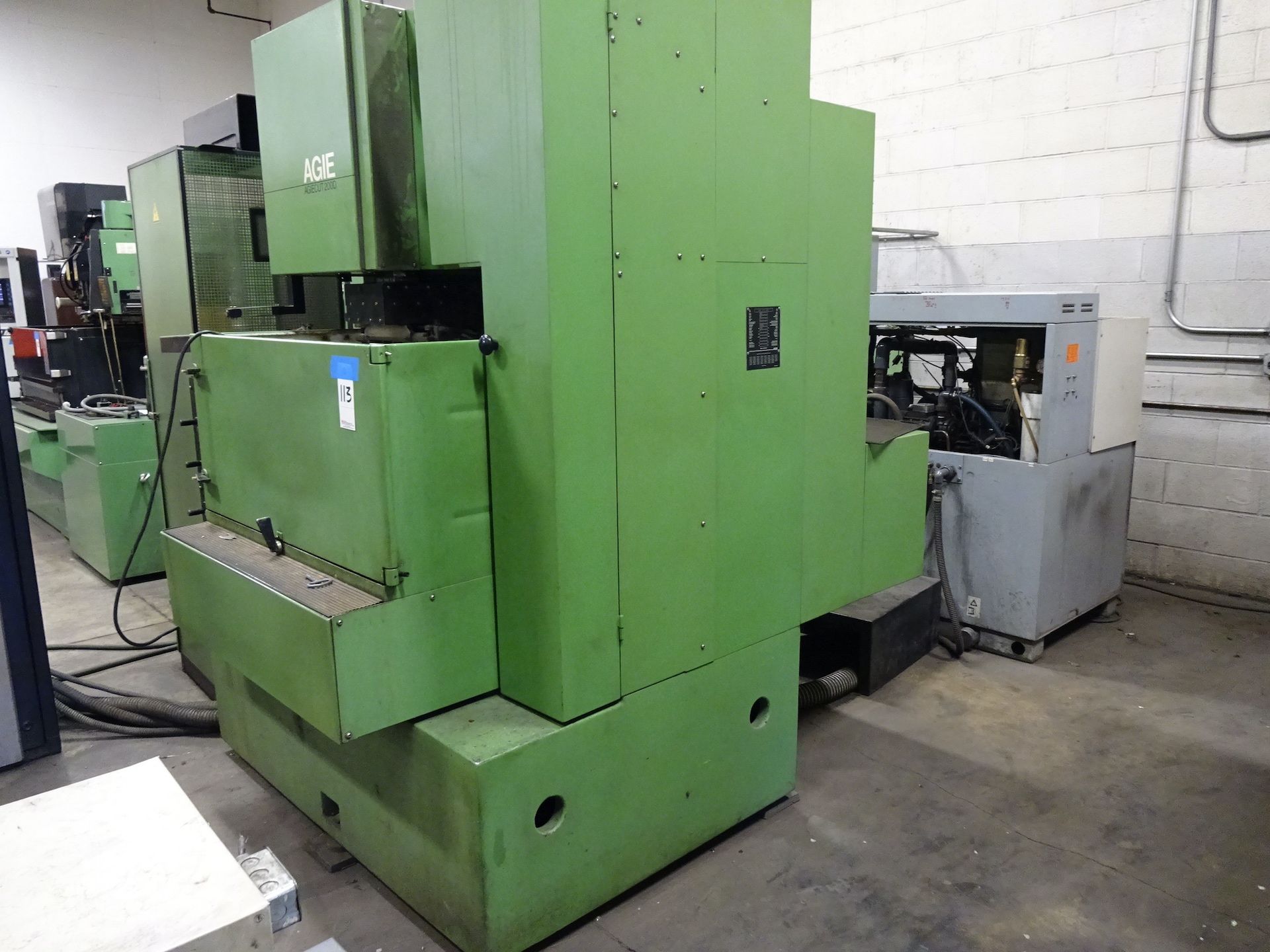 Agie Model Agiecut 200D CNC Wire Cut EDM Machine, S/N 080 (non-operational) - Image 3 of 3