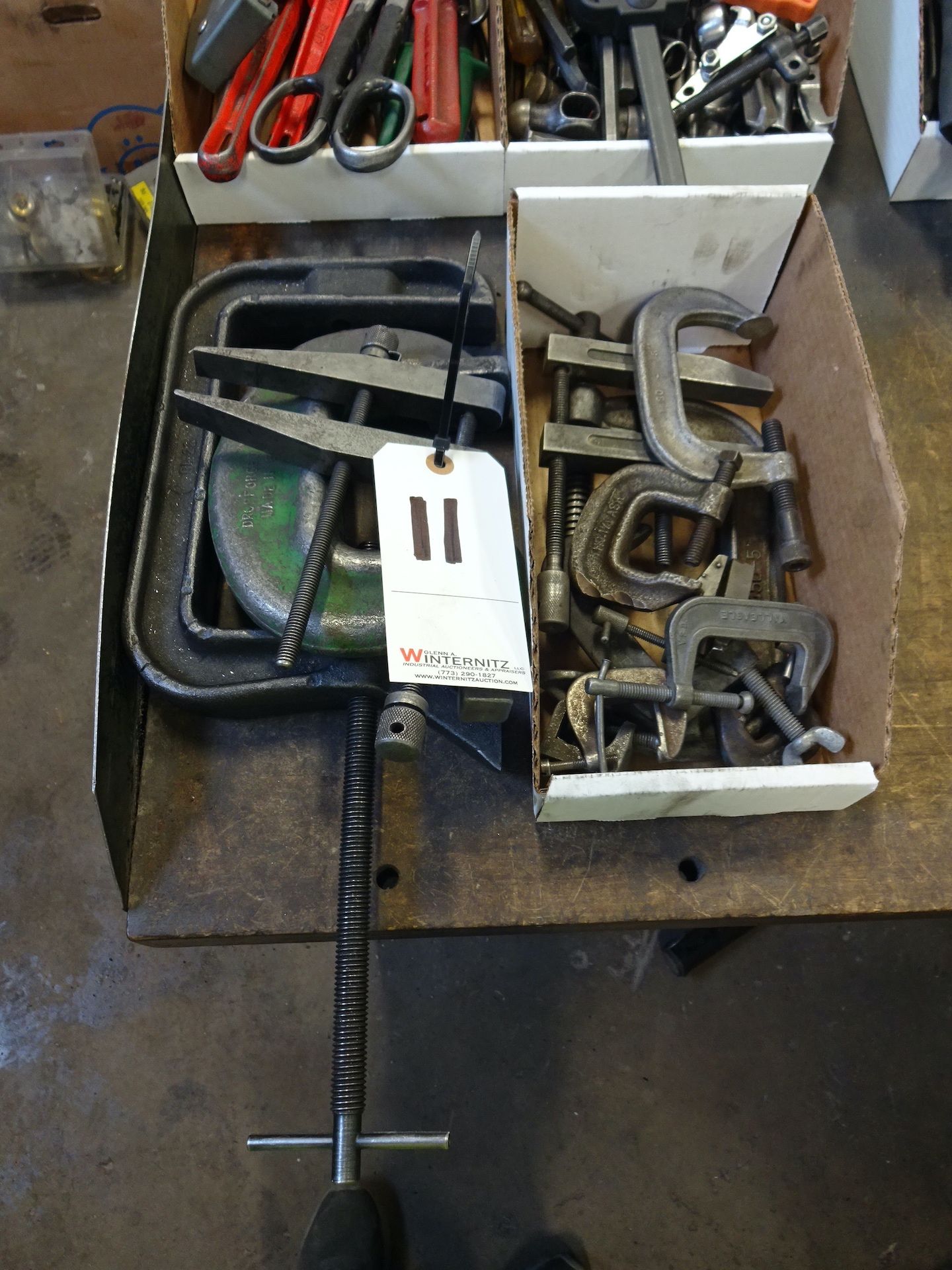 LOT: Assorted Clamps