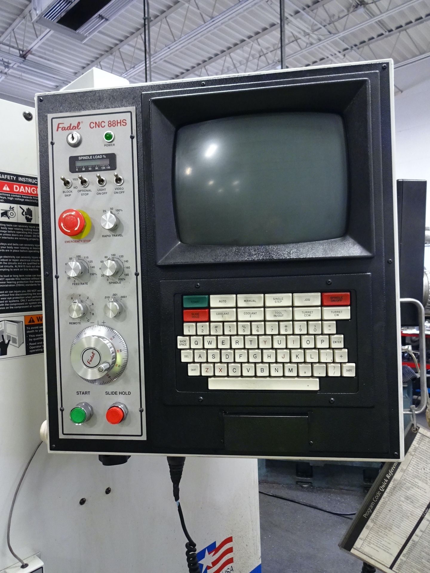Fadal Model VMC5020A CNC Vertical Machining Center, S/N 9810947 (1998), 7500 RPM Spindle, 21 Station - Image 2 of 24