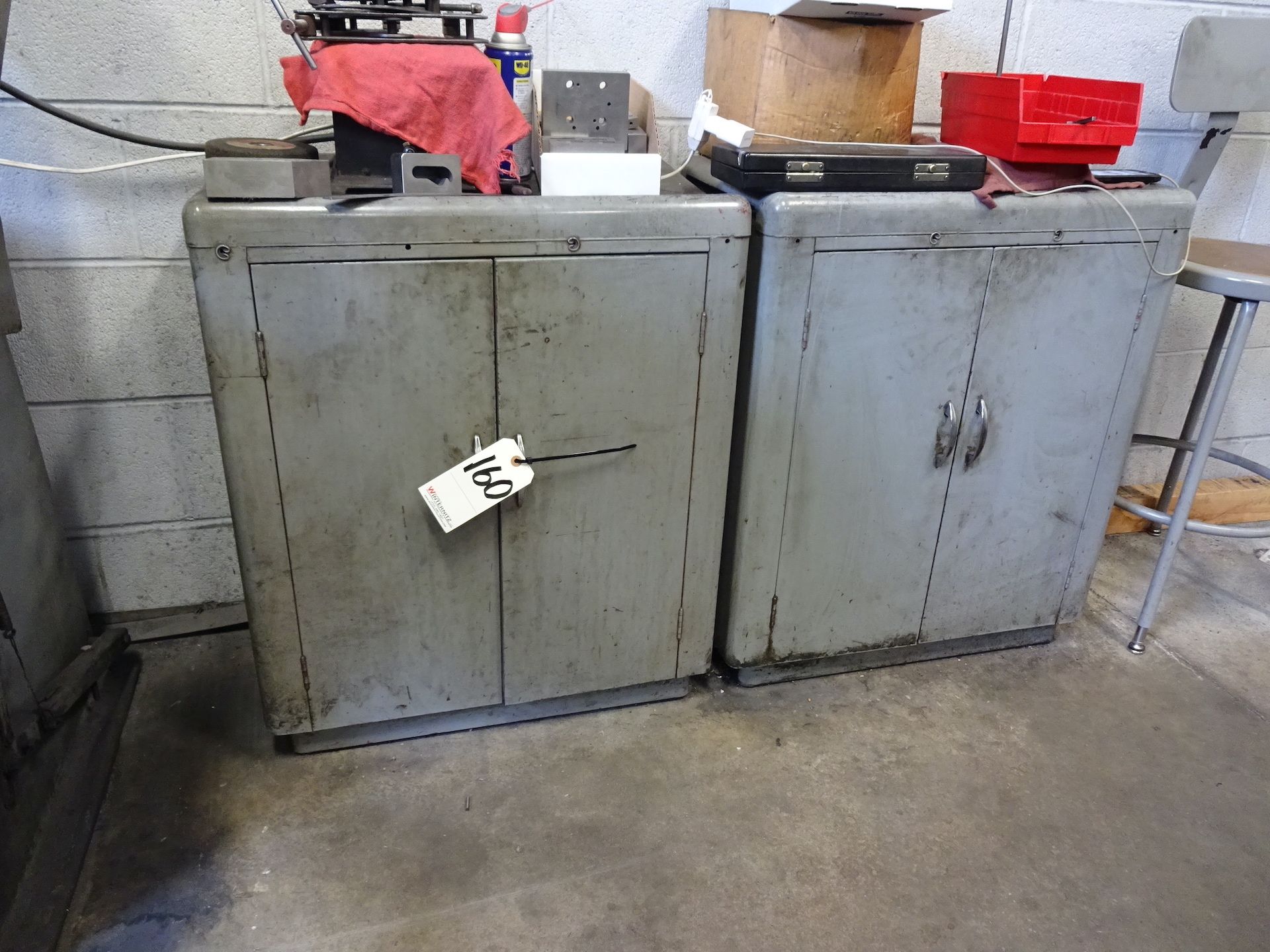 LOT: (2) 2-Door Steel Storage Cabinets