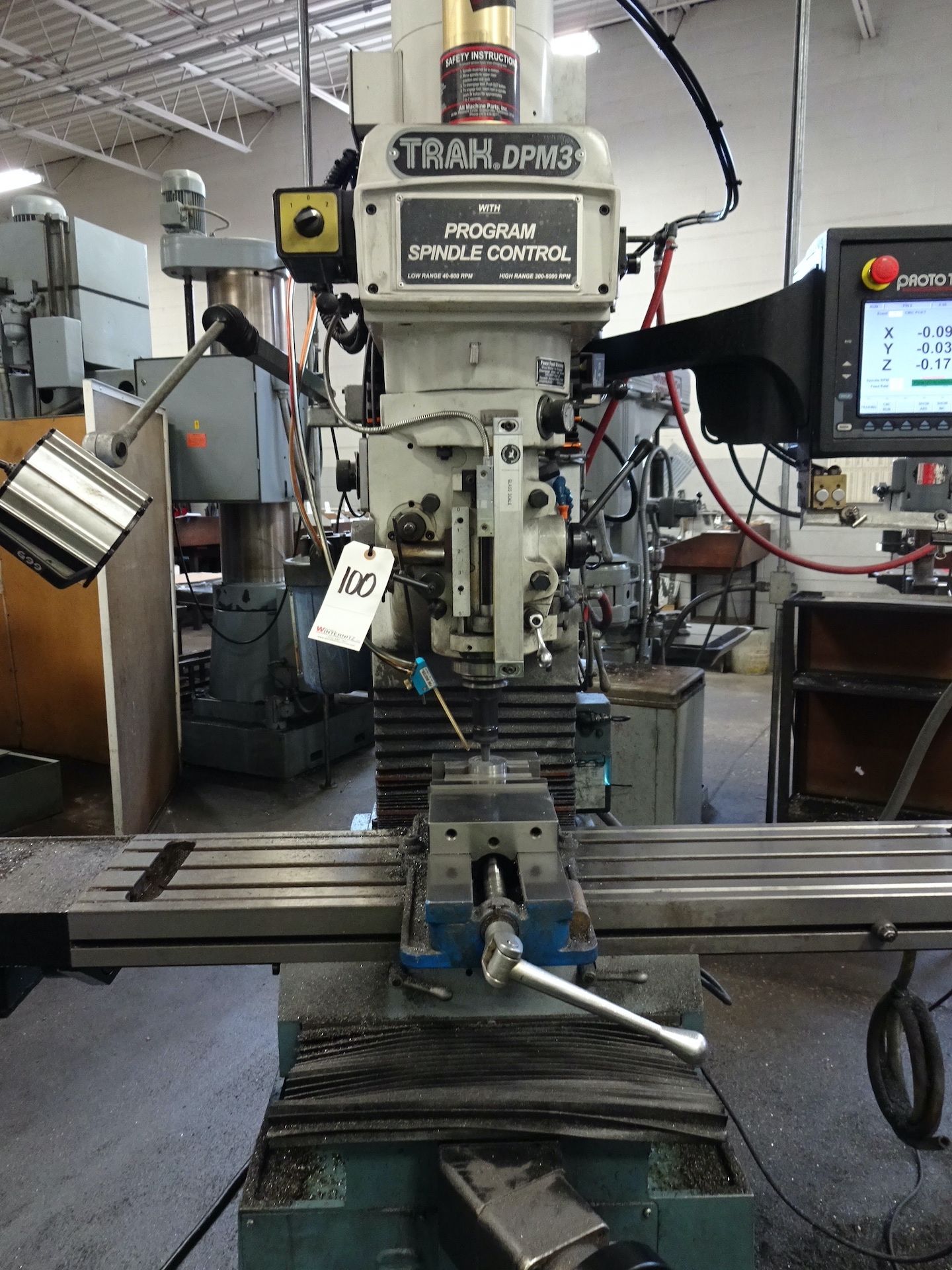 2015 Southwest Model Trak DPM3 CNC Vertical Milling Machine, S/N 152DL846, Proto-Trak SMX CNC - Image 2 of 15