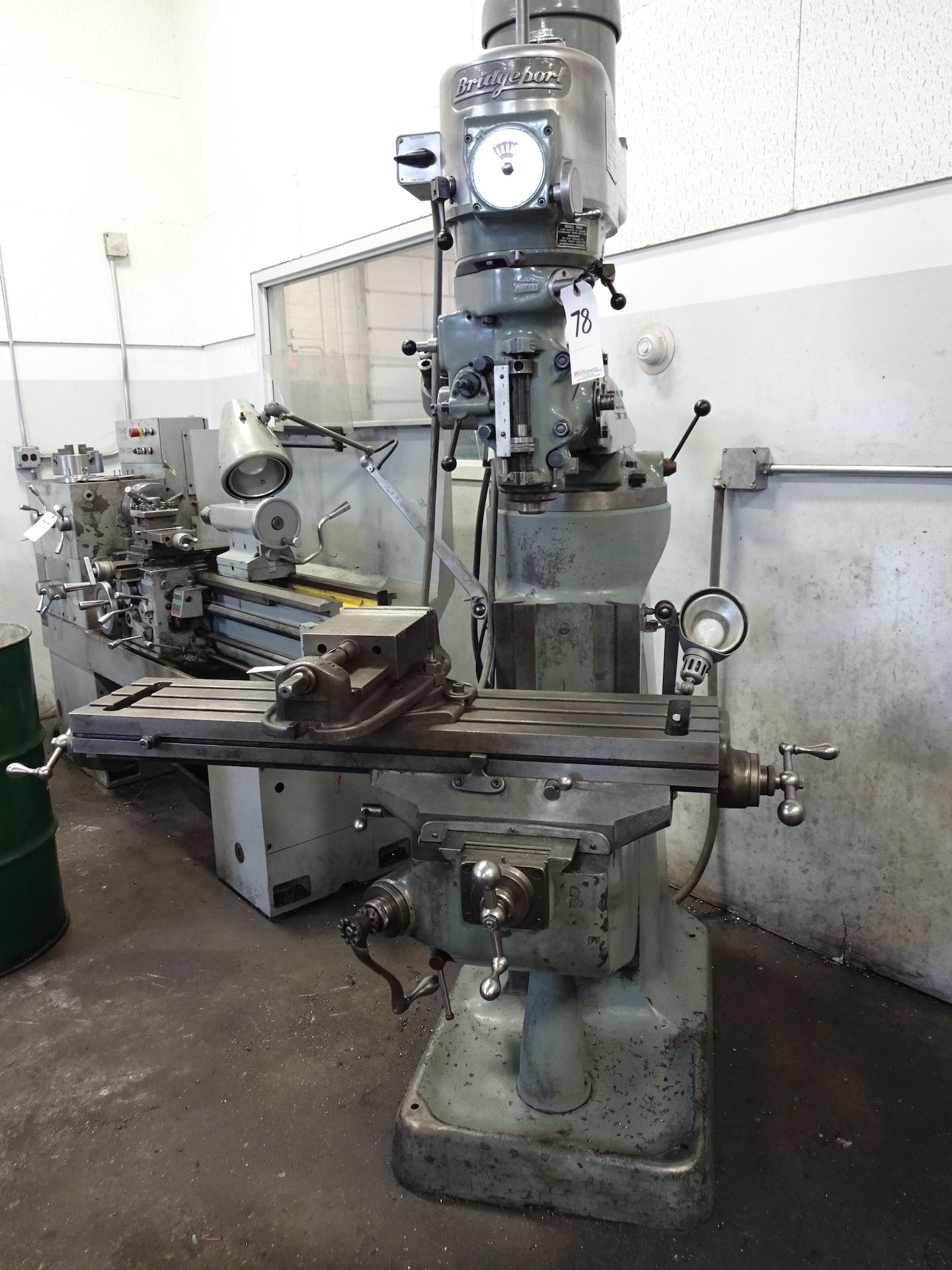 Bridgeport 1-1/2 HP Variable Speed V-Ram Vertical Milling Machine, S/N 12/BR147290, 42 in. x 9 in. - Image 5 of 5