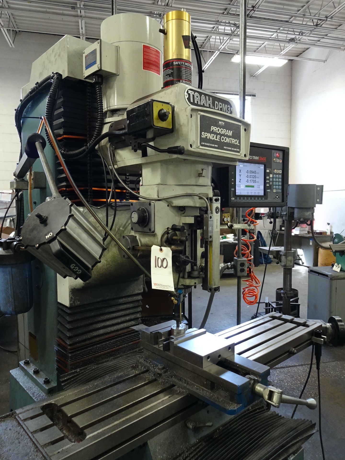 2015 Southwest Model Trak DPM3 CNC Vertical Milling Machine, S/N 152DL846, Proto-Trak SMX CNC - Image 3 of 15