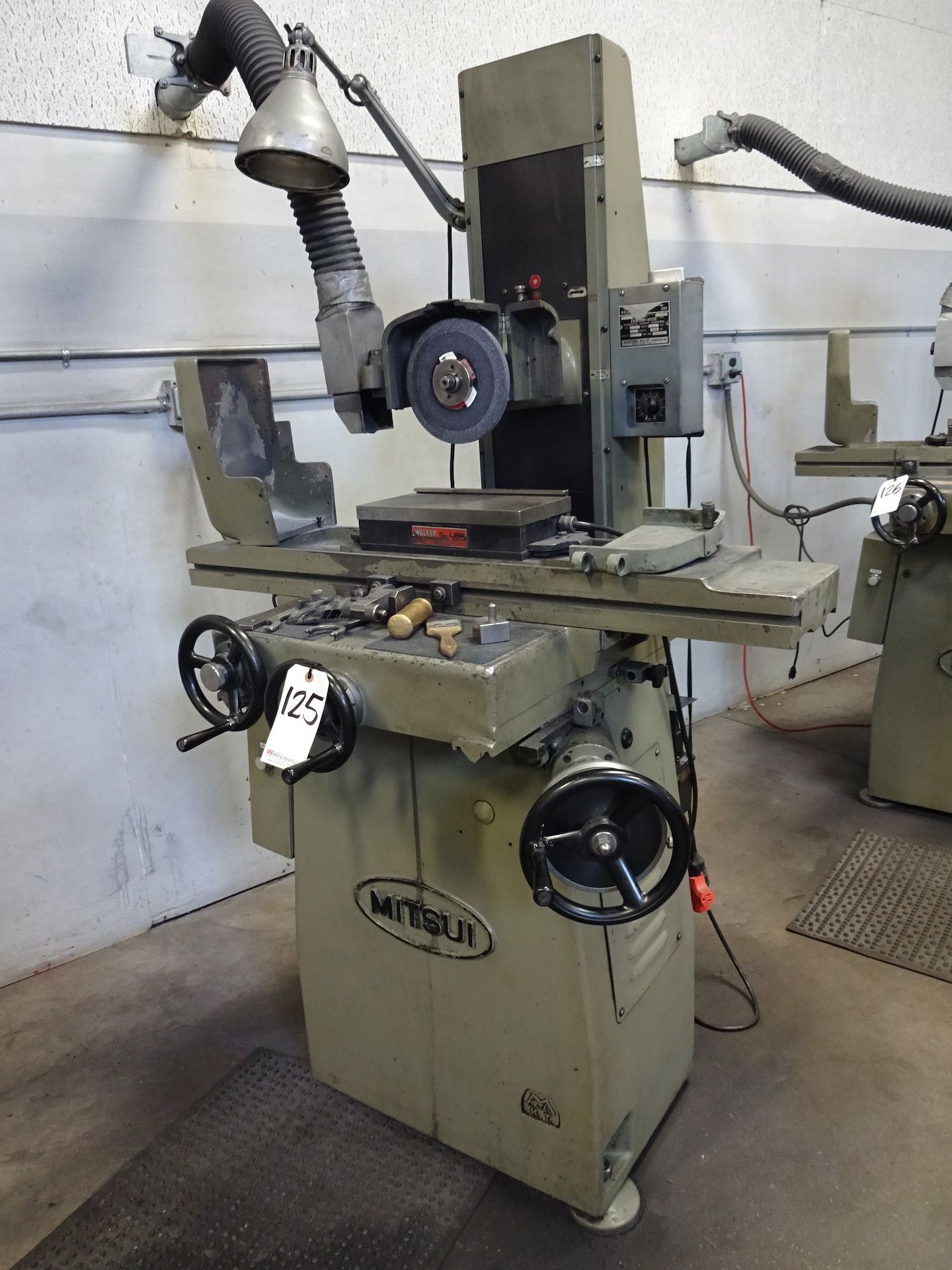 Mitsui 6 in. x 12 in. Model 200MH Hand Feed Surface Grinder, S/N 80022461 (1980), Walker Magnetic - Image 4 of 4