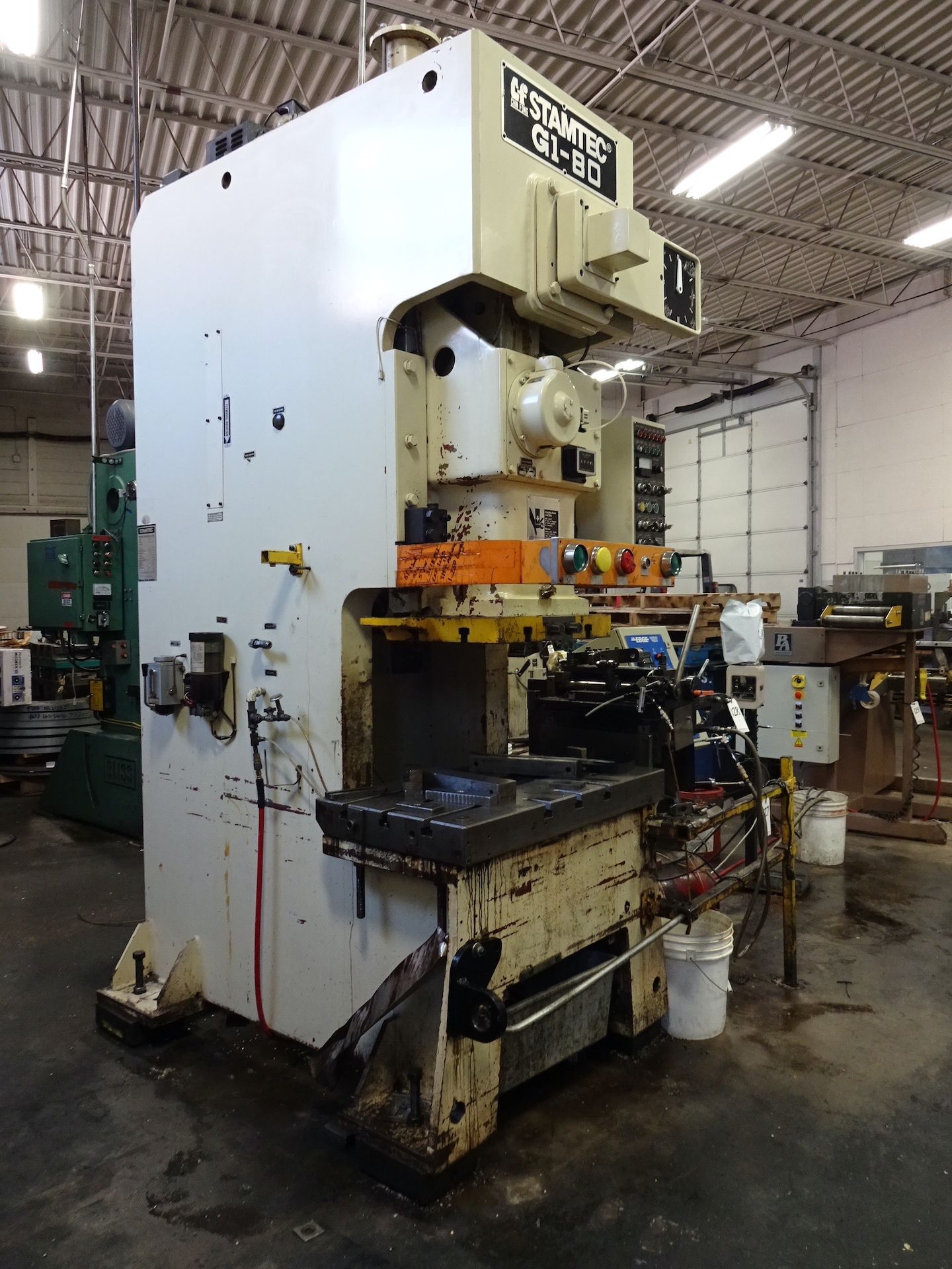 Stamtec 80 Ton Model G1-80 Gap Frame Press, S/N S91022 (2000), 50 - 100 SPM, 2.76 in. Stroke, 14. - Image 3 of 7