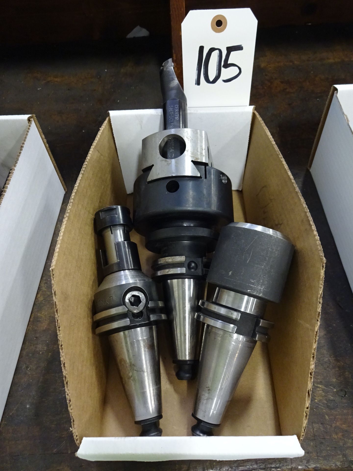 LOT: (3) Assorted Lyndex 40 Taper CNC Tool Holders