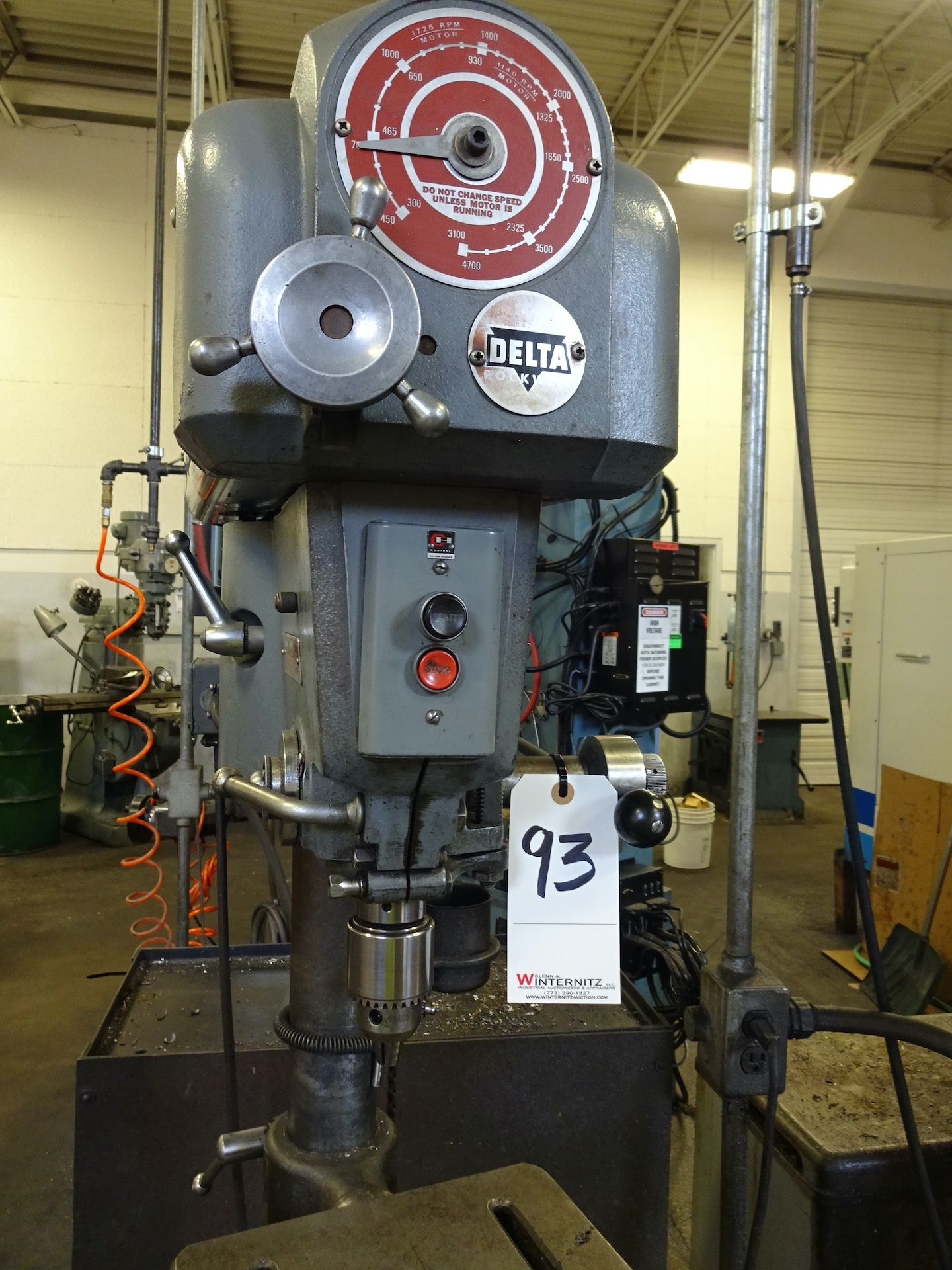 Delta 15 in. Cat. #15-000 Variable Speed Floor Type Drill Press, S/N 1325958 - Image 2 of 2