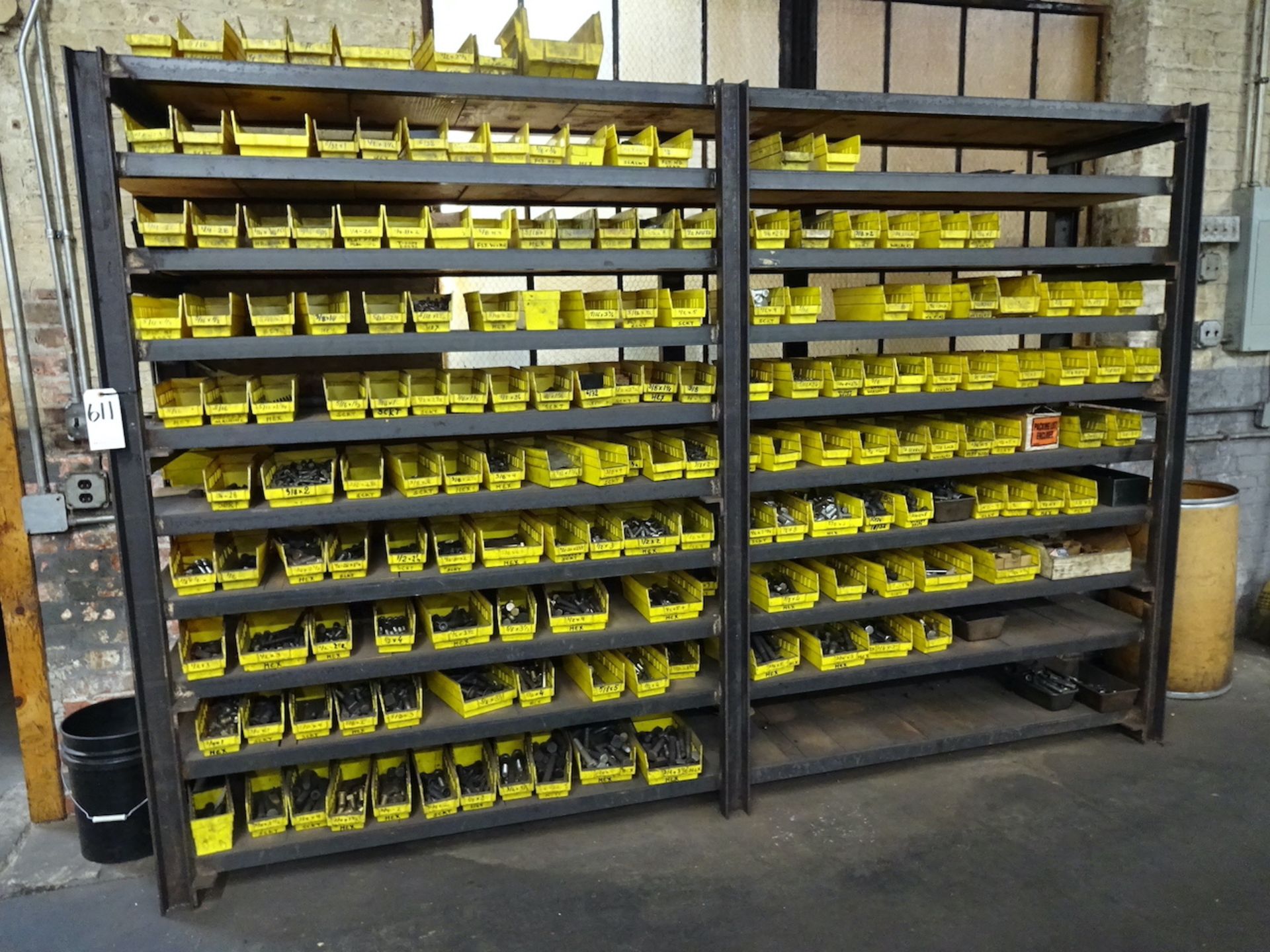 LOT: Assorted Hardware (in yellow plastic bins)