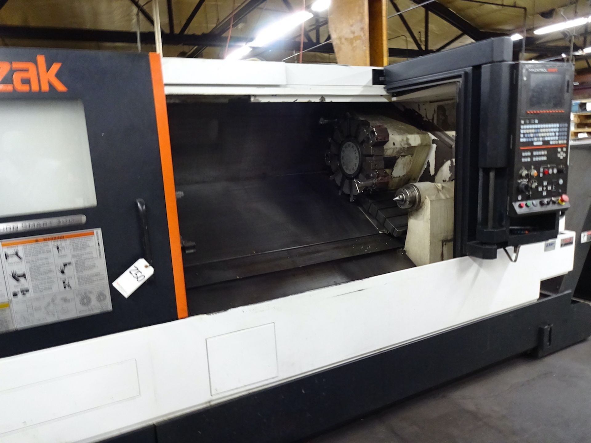 2012 Mazak Quick Turn Smart 300 CNC Turning Center, S/N 240638, Mazatrol Smart Control, Tool Eye, - Image 5 of 16