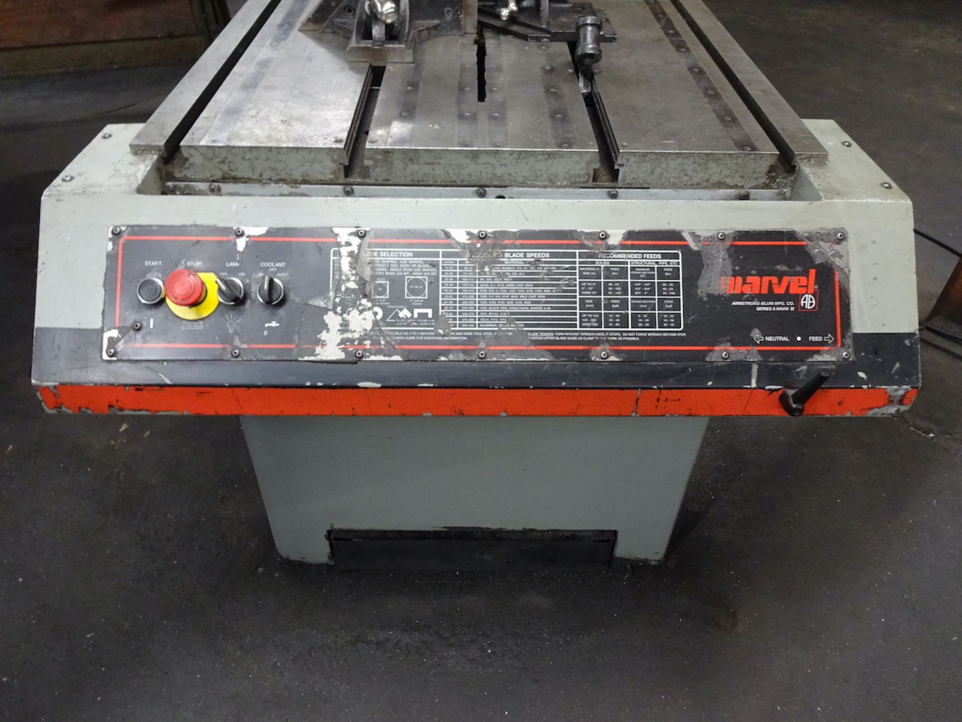 2011 Marvel Model 8-Mark II Series 8 Vertical Band Saw, S/N 830745 - Image 9 of 12