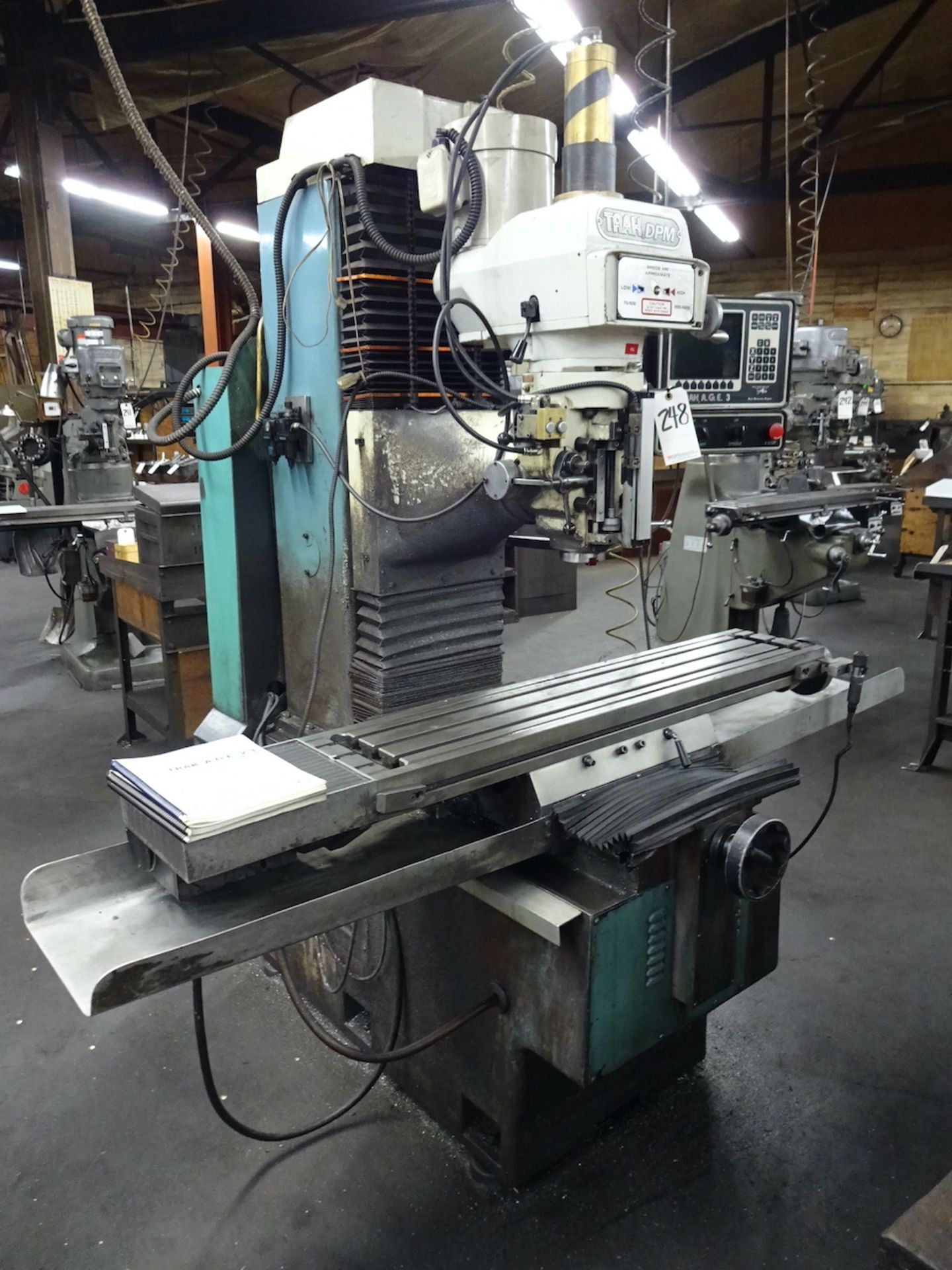 1998 Southwestern Industries Model Trak DPM CNC Vertical Milling Machine, S/N 98-4124, 10 in. x 50