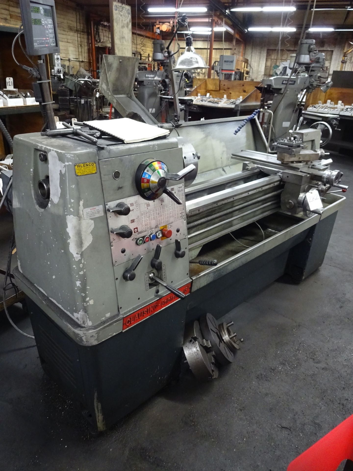 Clausing Colchester 15 in. x 50 in. (approx.) Engine Lathe, S/N LTR50SILFV/37240, Model DP700 2-Axis - Image 2 of 17