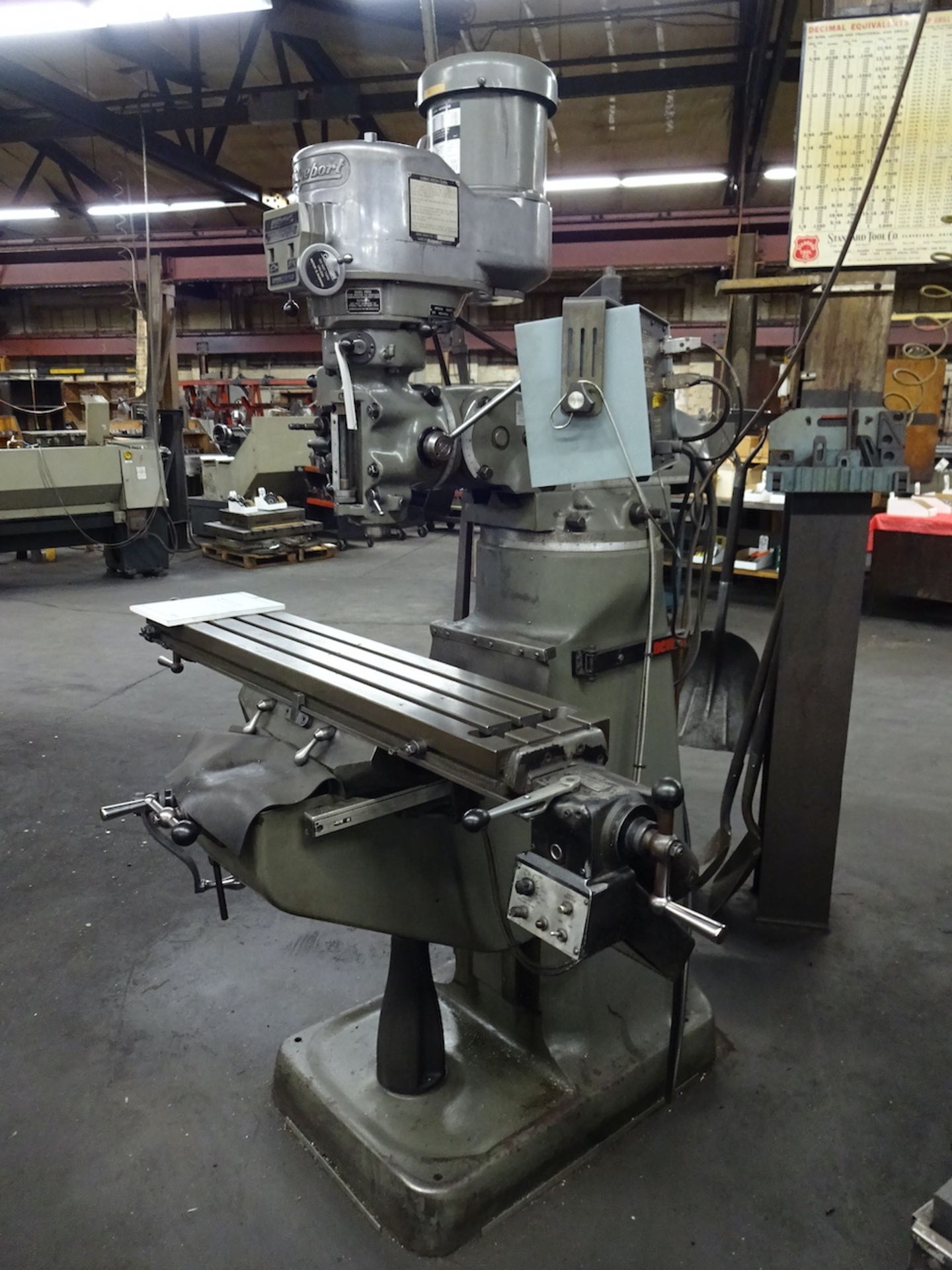 Bridgeport 2 HP Series I Vertical Milling Machine, S/N BR268093, 9 in. x 48 in. T-Slot Table, - Image 2 of 10