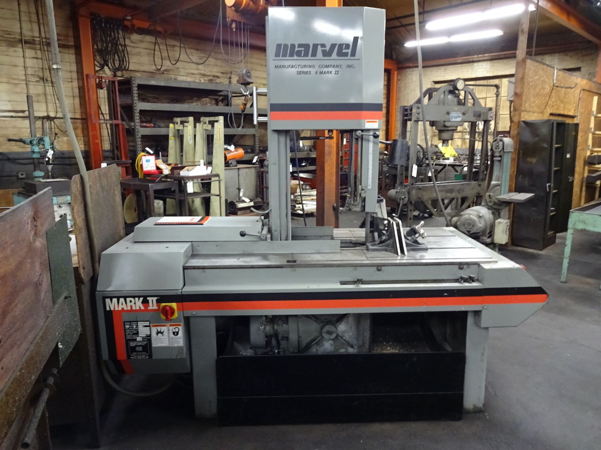 2011 Marvel Model 8-Mark II Series 8 Vertical Band Saw, S/N 830745 - Image 5 of 12