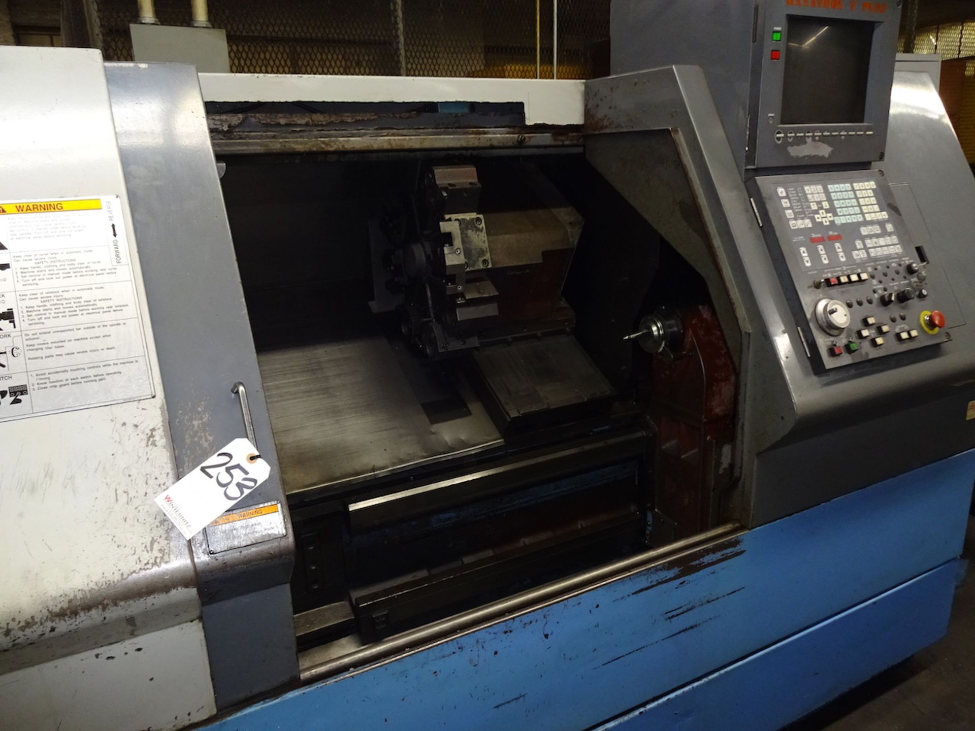 1997 Mazak Quick Turn 30 CNC Turning Center, S/N 125295, Mazatrol T Plus Control, Tool Eye, - Image 4 of 14