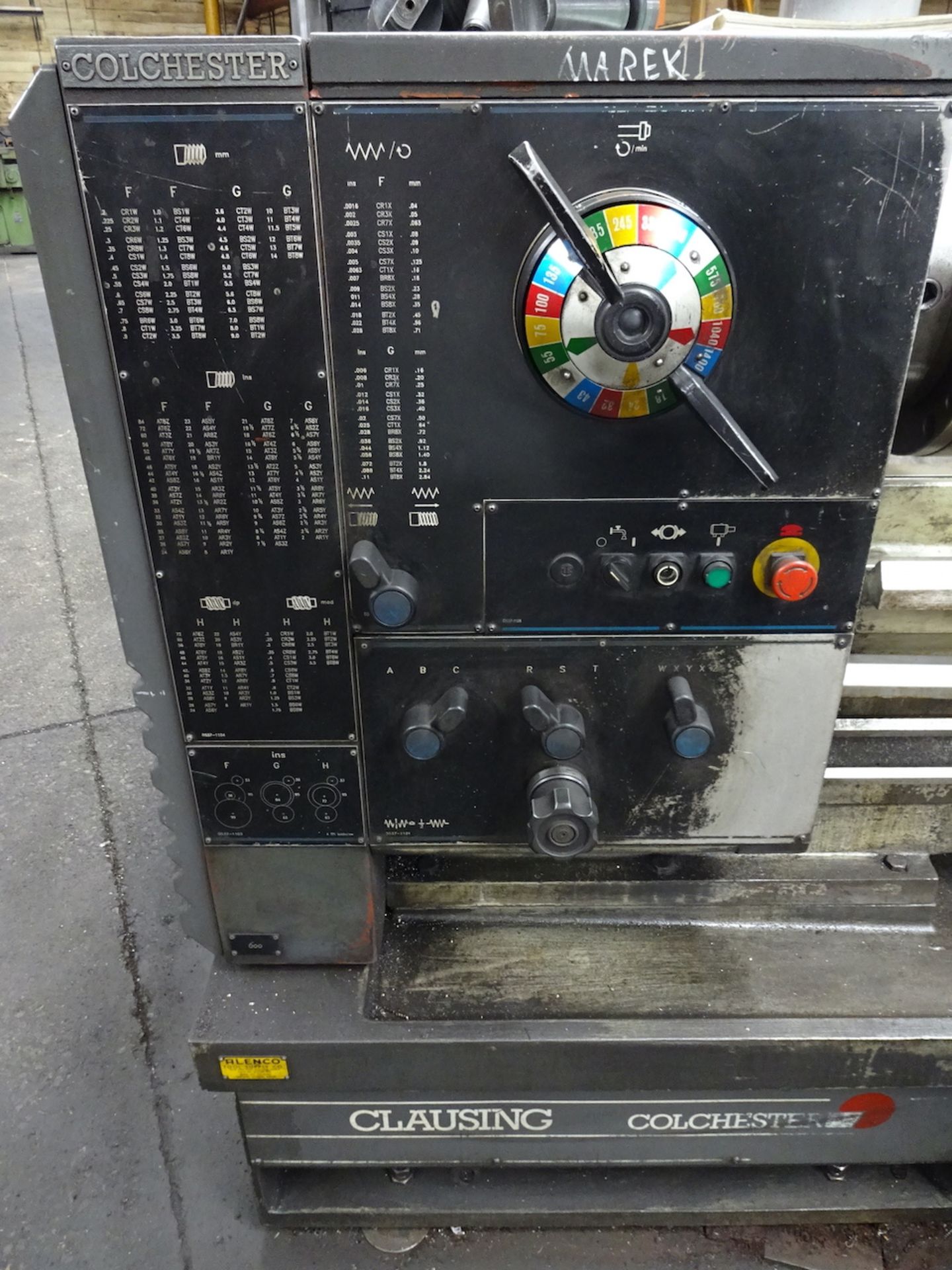 1995 Clausing Colchester 24 in. x 84 in. (approx.) Model Mastiff GH Gap Bed Engine Lathe, S/N - Image 9 of 14