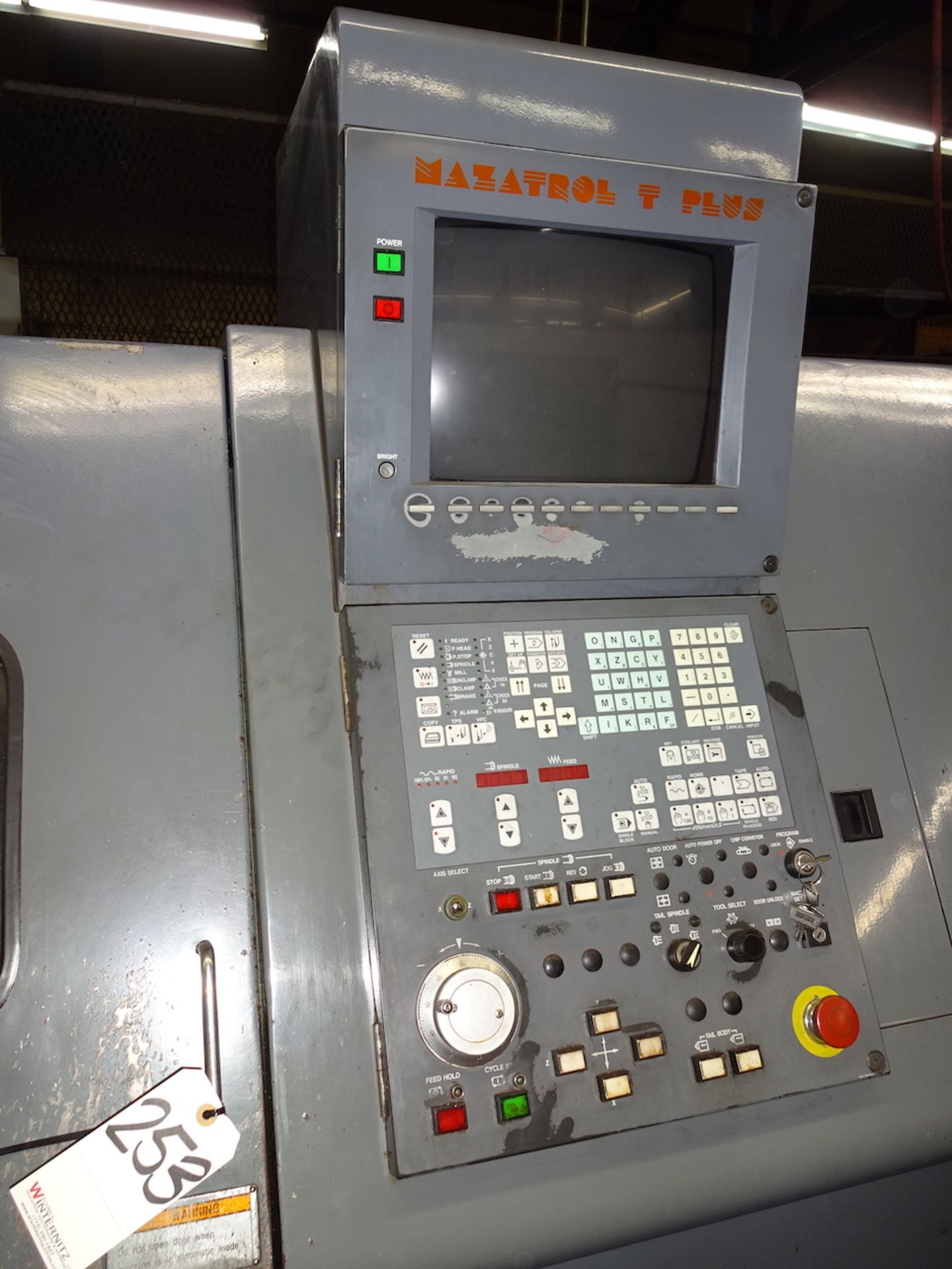 1997 Mazak Quick Turn 30 CNC Turning Center, S/N 125295, Mazatrol T Plus Control, Tool Eye, - Image 3 of 14