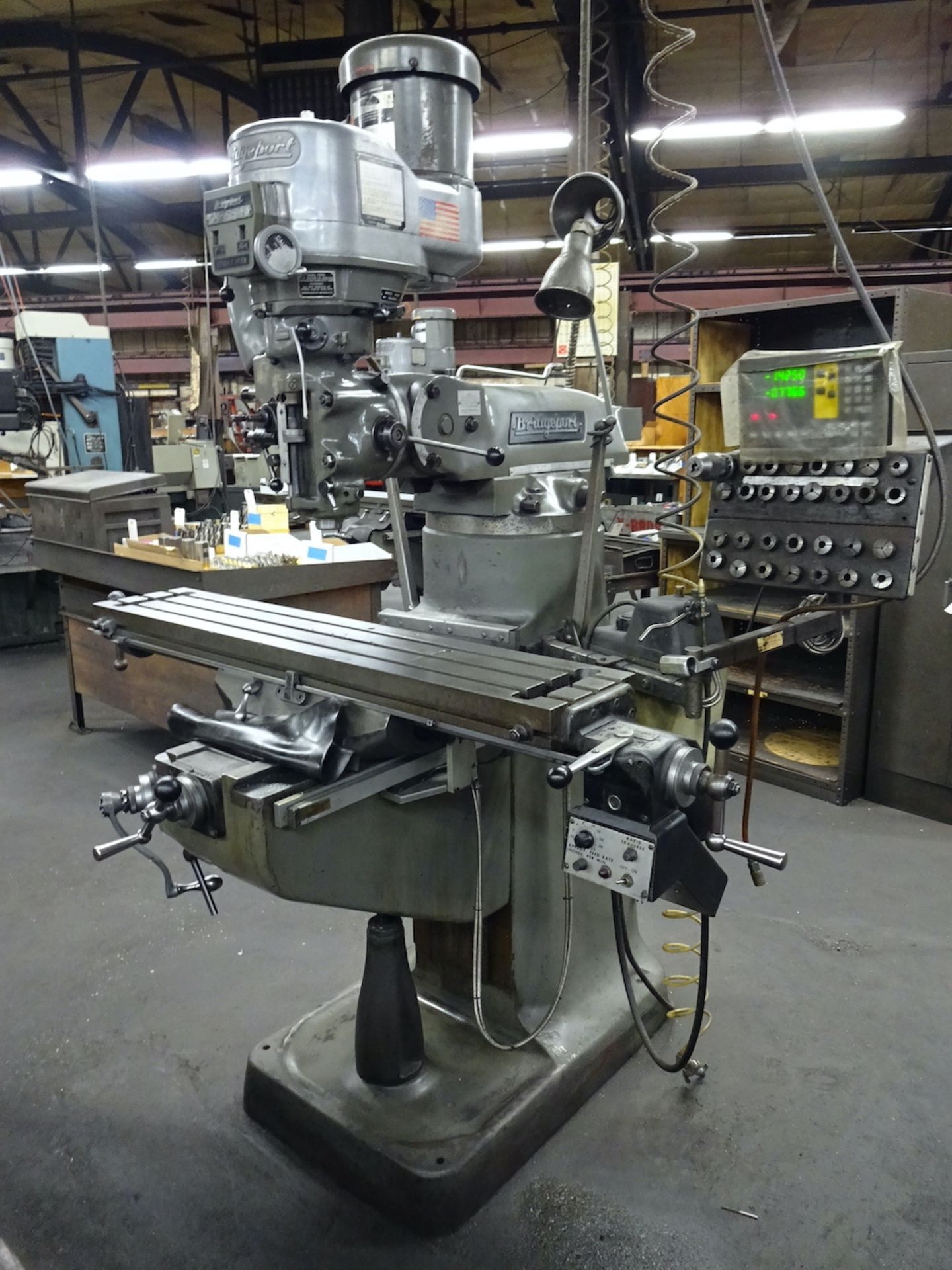 Bridgeport 2 HP Series I Vertical Milling Machine, S/N BR264998, 9 in. x 48 in. T-Slot Table, - Image 2 of 9