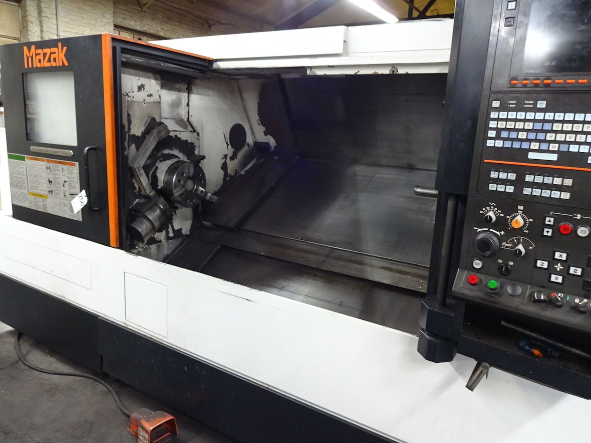 2012 Mazak Quick Turn Smart 300 CNC Turning Center, S/N 240638, Mazatrol Smart Control, Tool Eye, - Image 4 of 16