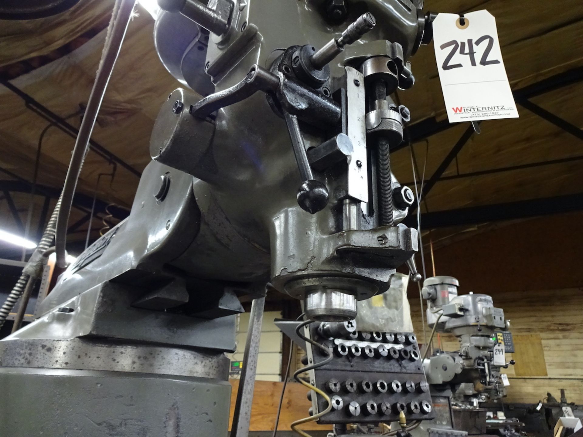 Bridgeport 2 HP Series I Vertical Milling Machine, S/N BR264998, 9 in. x 48 in. T-Slot Table, - Image 5 of 9