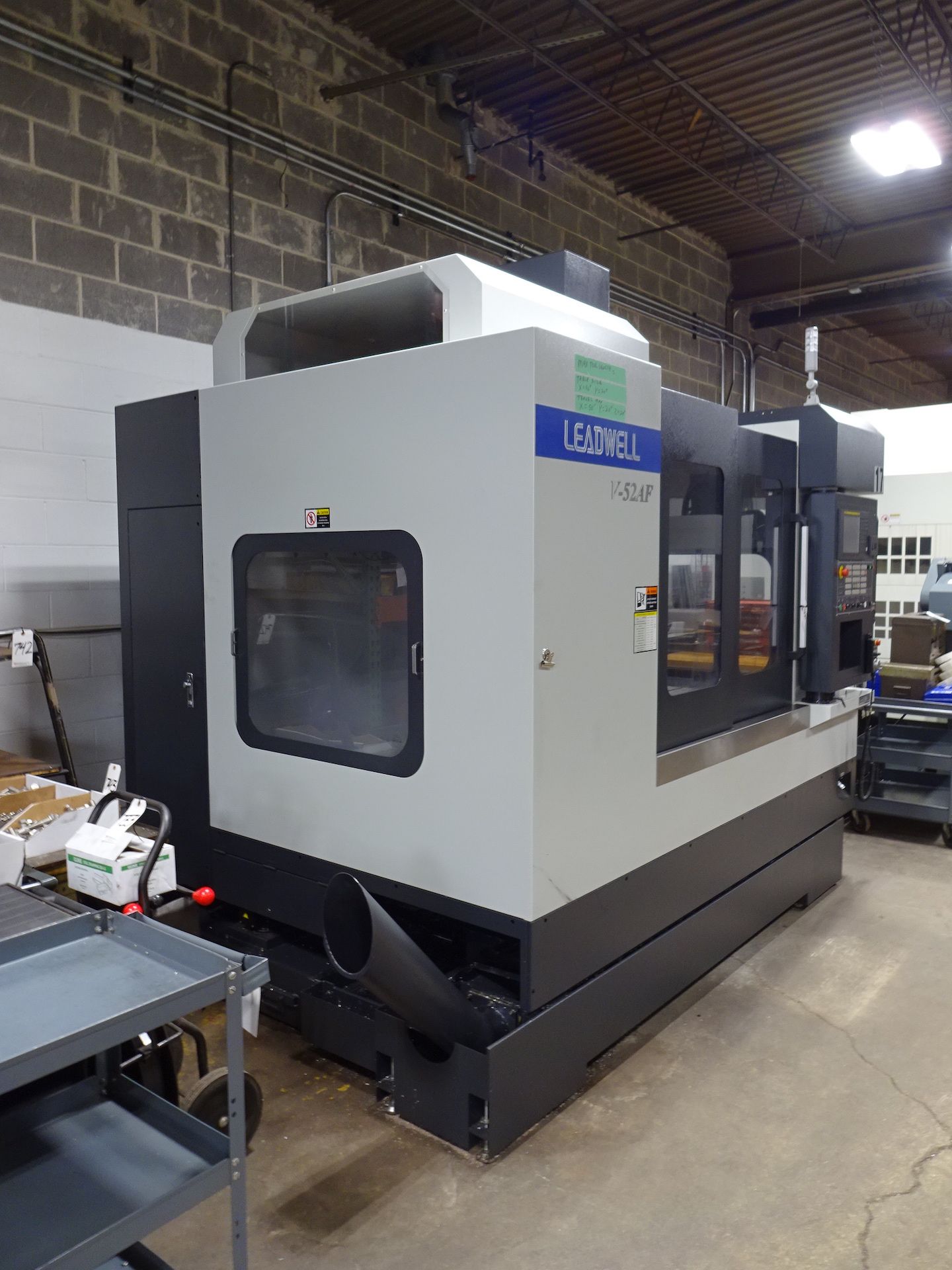 2019 LEADWELL MODEL V-52AF CNC VERTICAL MACHINING CENTER, S/N L2TAH0062 (M17), 56 IN. X 20 IN. T- - Image 3 of 15