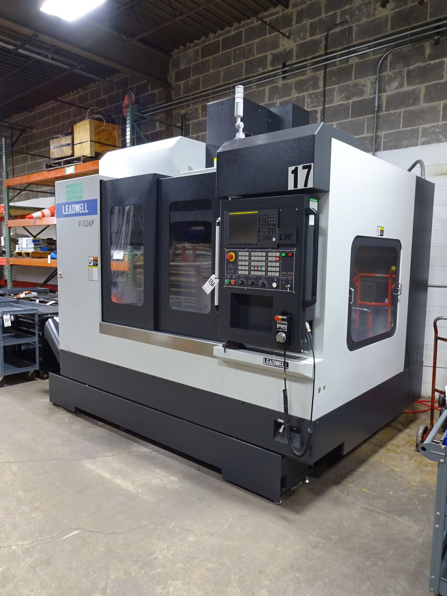 2019 LEADWELL MODEL V-52AF CNC VERTICAL MACHINING CENTER, S/N L2TAH0062 (M17), 56 IN. X 20 IN. T- - Image 2 of 15