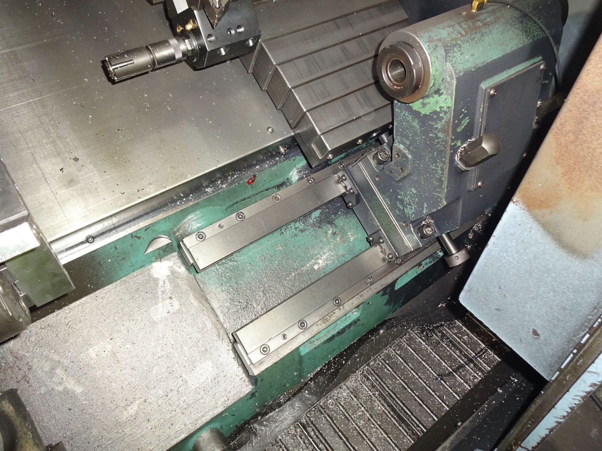 DOOSAN MODEL LYNX 220C CNC LATHE (2014) S/N ML0013006003, FANUC SERIES I CNC, TOOL PRESETTER, 3 - Image 8 of 15