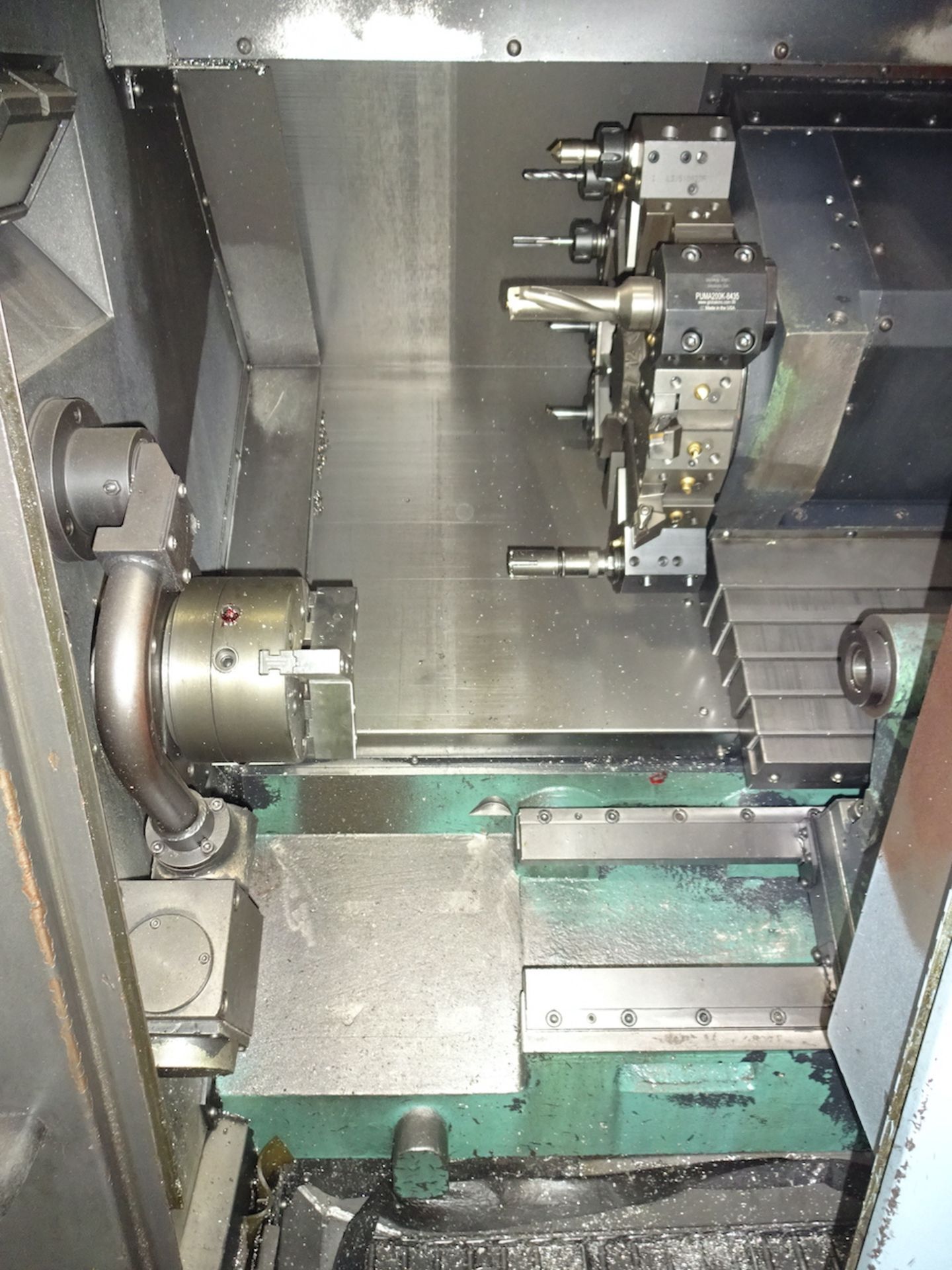 DOOSAN MODEL LYNX 220C CNC LATHE (2014) S/N ML0013006003, FANUC SERIES I CNC, TOOL PRESETTER, 3 - Image 12 of 15