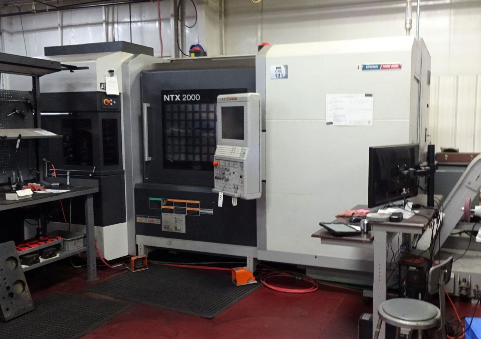 DMG MORI SEIKI NTX2000/1500SZ MULTI FUNCTION CNC LATHE (2014), UNIVERSAL LIVE TOOL MILLING HEAD,