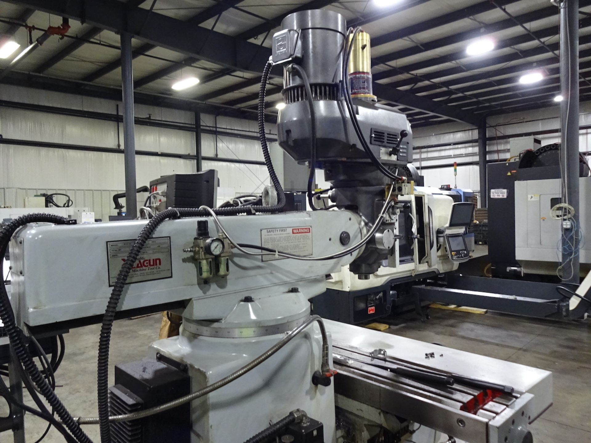 LAGUN 3HP MILLMATIC II 2 AXIS CNC VERTICAL KNEE MILL (2013) S/N 45006, 10 X 50 TABLE, 4200 RPM - Image 8 of 9