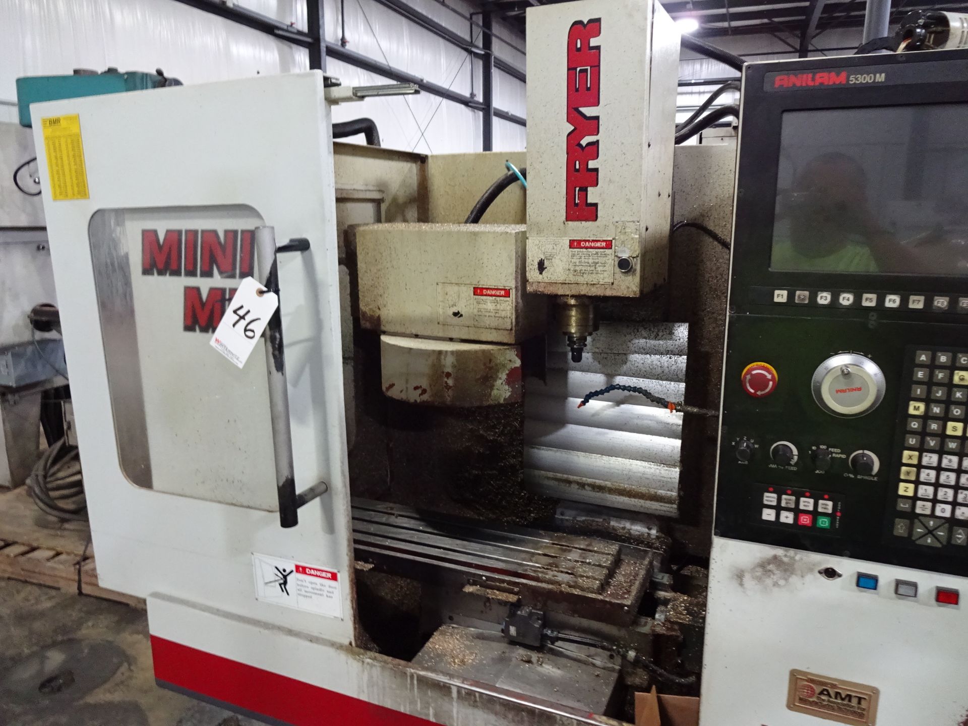 FRYER MODEL MM CNC MINI MILL, S/N 25022, 10 X 33 TABLE, ANILAM 5300M CONTROL (EXCLUDES TRANSFORMER) - Image 3 of 13