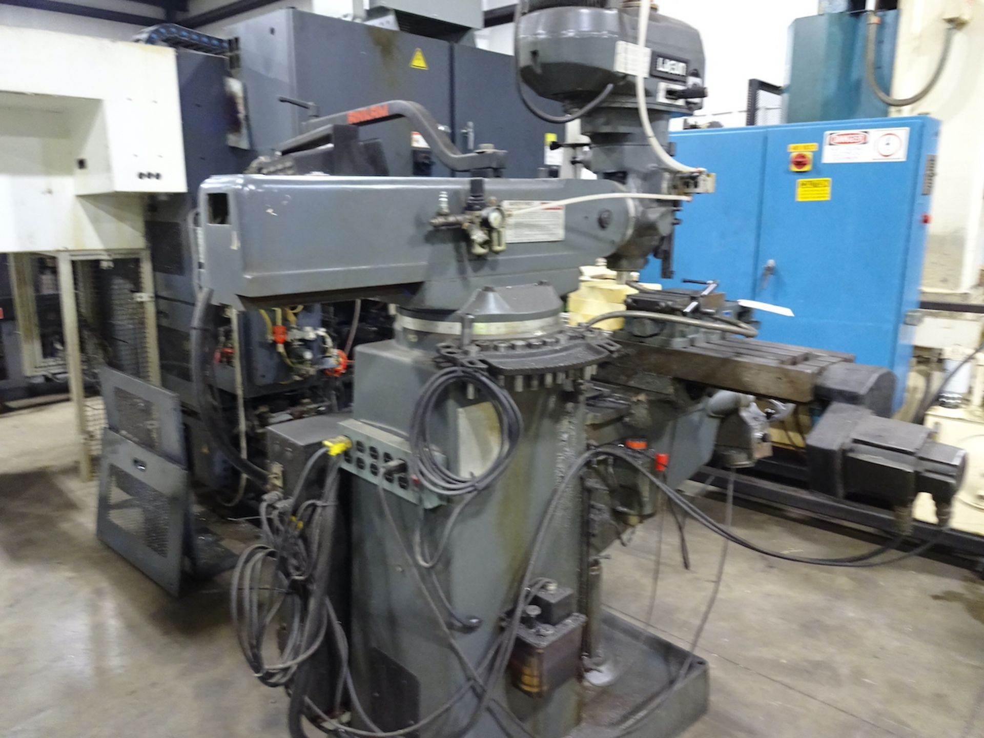 LAGUN 3HP FTV-2 VERTICAL MILLING MACHINE, ANILAM 3000M CONTROL, POWER DRAW BAR, TABLE: 10' X 55", - Image 7 of 8