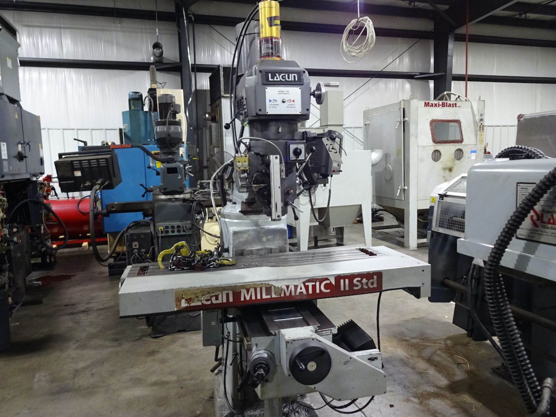 LAGUN 3HP MILLMATIC II 2 AXIS CNC VERTICAL KNEE MILL (2013) S/N 45006, 10 X 50 TABLE, 4200 RPM