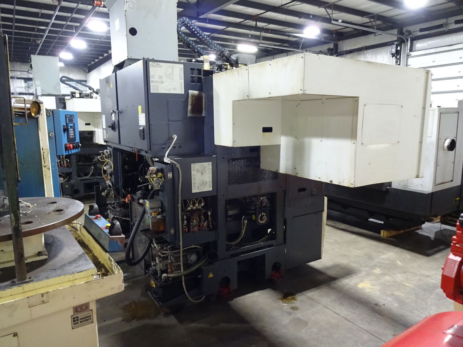 FUJI CSD-300 TWIN SPINDLE CNC LATHE (2014) S/N SE0102377, GANTRY LOAD AND STOCKER TABLE, RECOMMENDED - Image 16 of 25