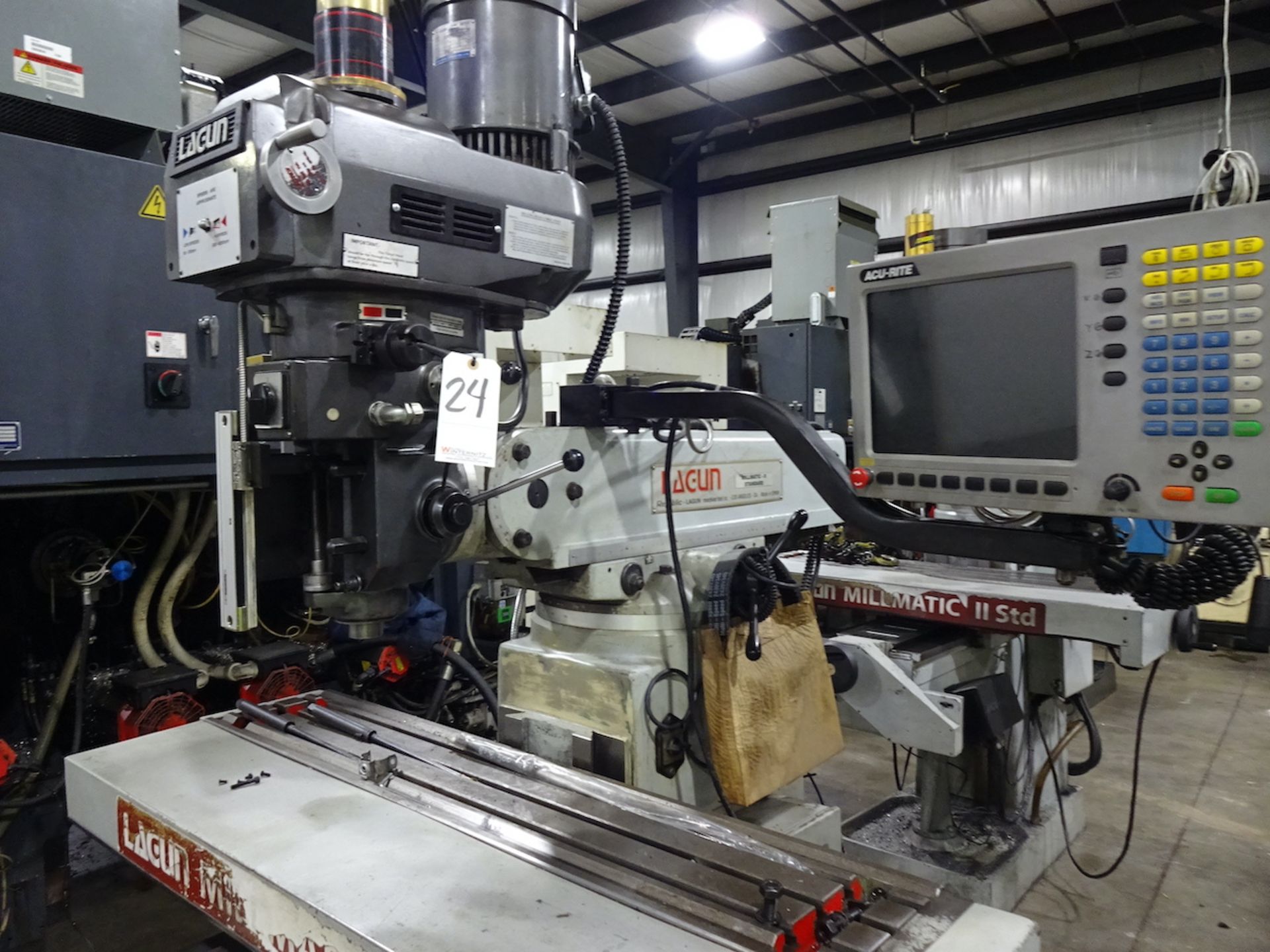 LAGUN 3HP MILLMATIC II 2 AXIS CNC VERTICAL KNEE MILL (2013) S/N 45006, 10 X 50 TABLE, 4200 RPM - Image 9 of 9