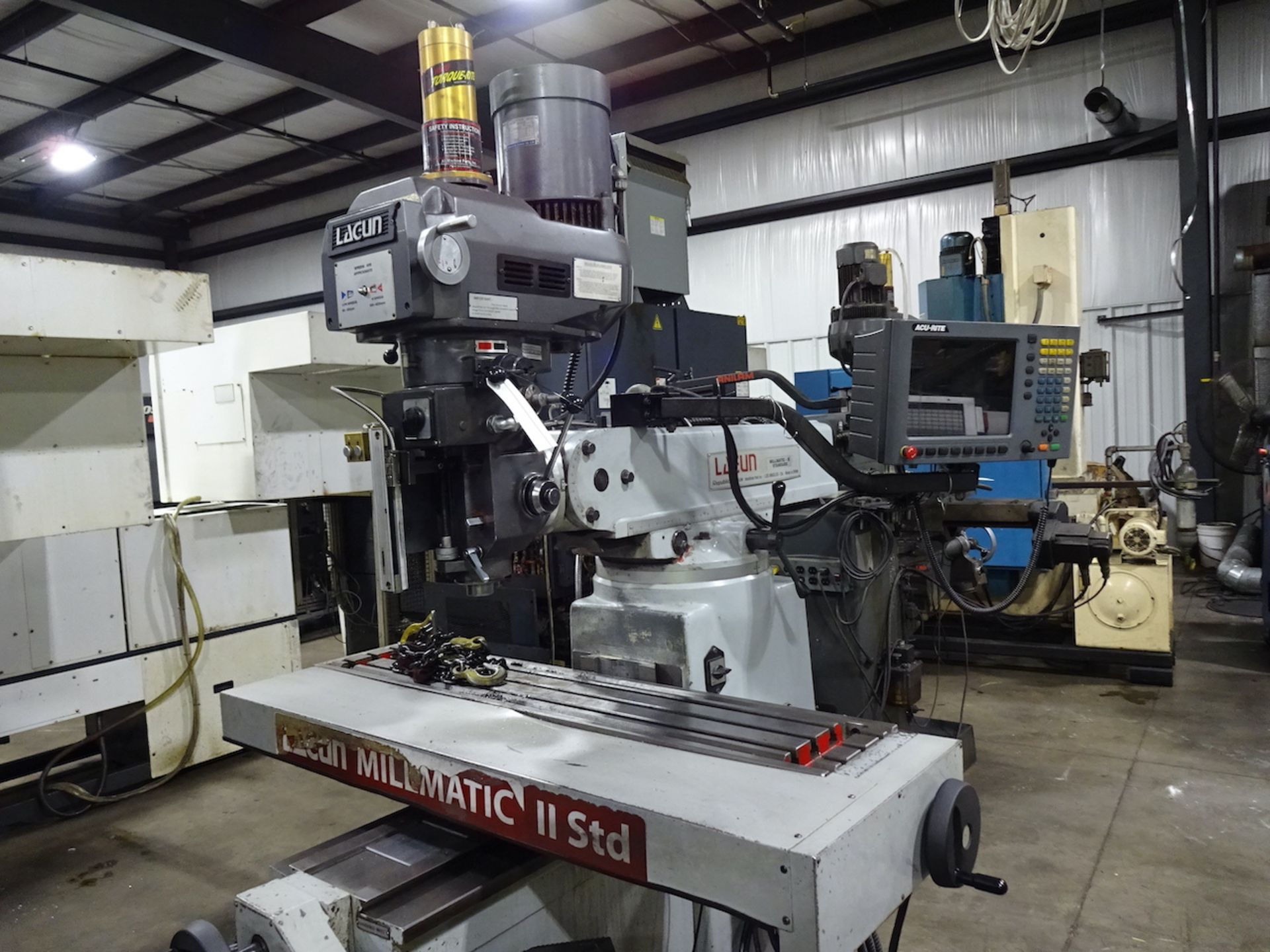 LAGUN 3HP MILLMATIC II 2 AXIS CNC VERTICAL KNEE MILL (2013) S/N 45006, 10 X 50 TABLE, 4200 RPM - Image 2 of 9