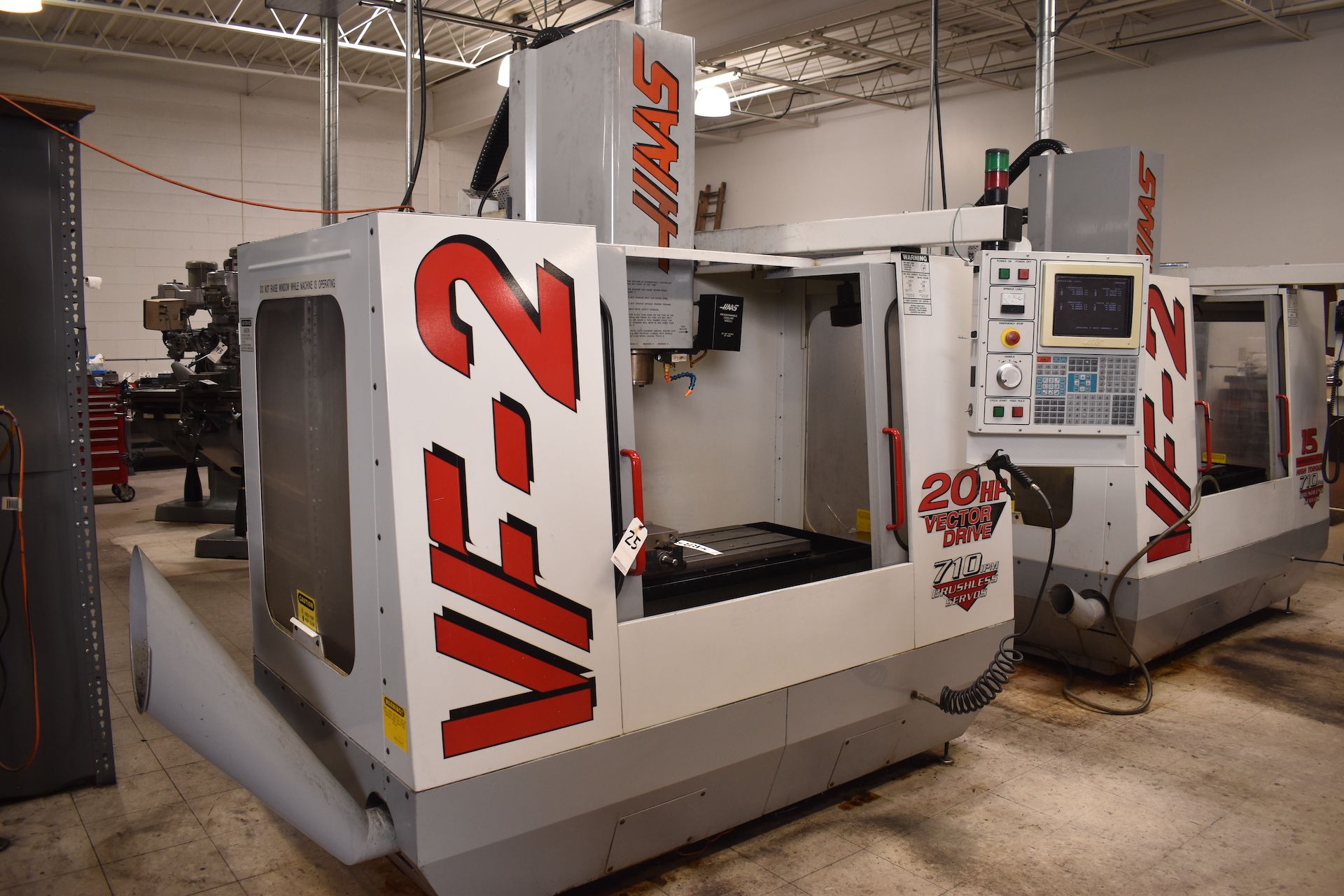 Haas Model VF-2 CNC Vertical Machining Center, S/N 13527 (1998), 20 HP Vector Drive, 710 IPM - Image 2 of 15
