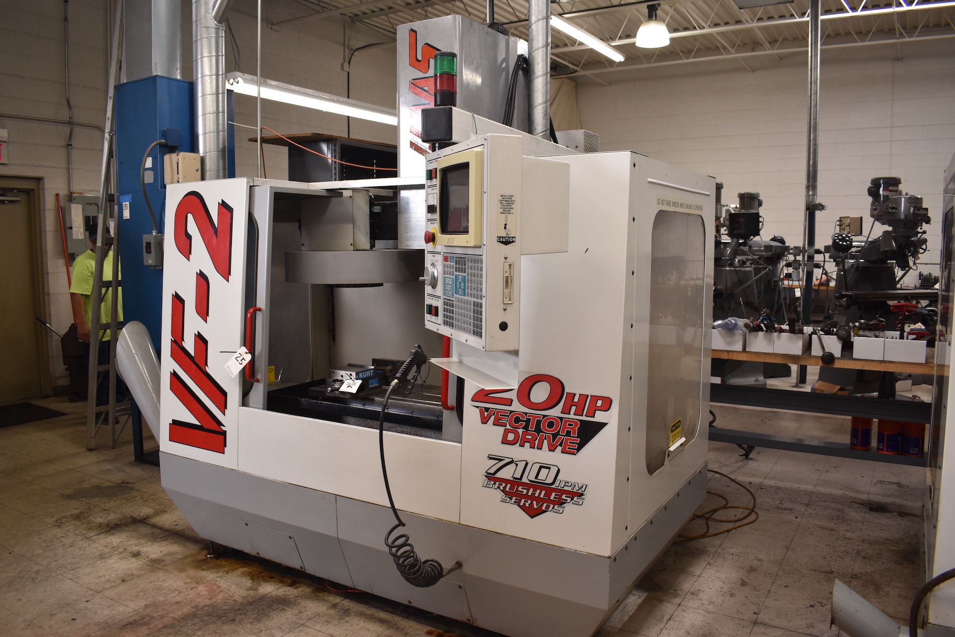 Haas Model VF-2 CNC Vertical Machining Center, S/N 13527 (1998), 20 HP Vector Drive, 710 IPM - Image 3 of 15
