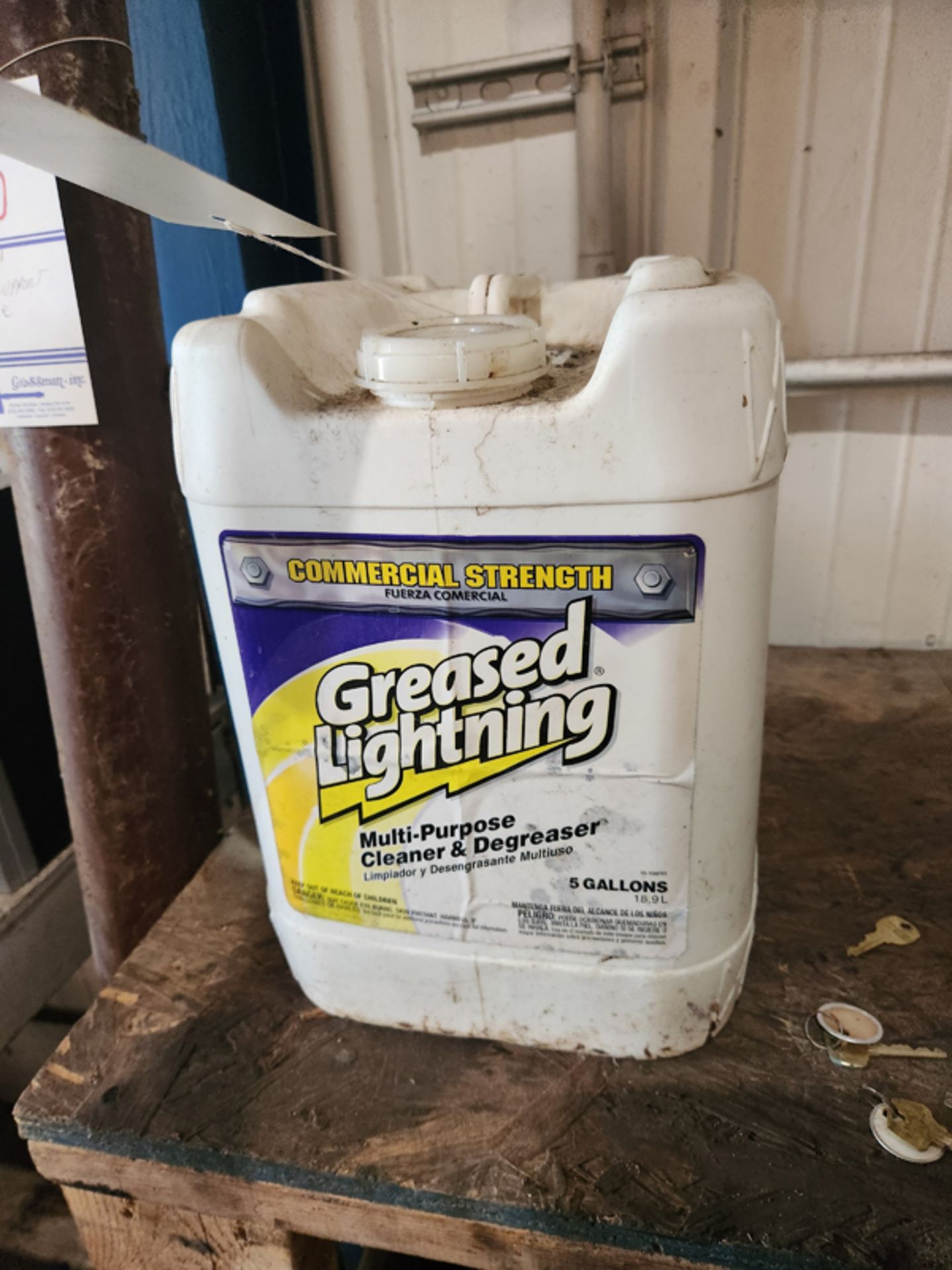 PARTIAL CAN OF GREASED LIGHTENTING CLEANER DEGREASER