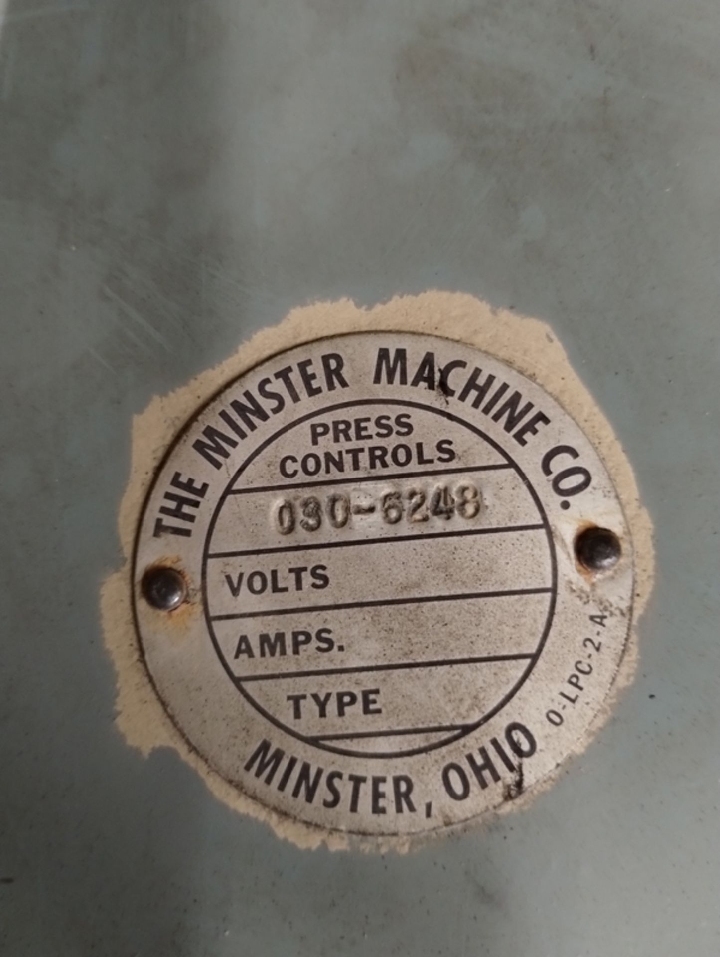 MINSTER MACHINE PRESS CONTROL 030-6248 - Image 4 of 4