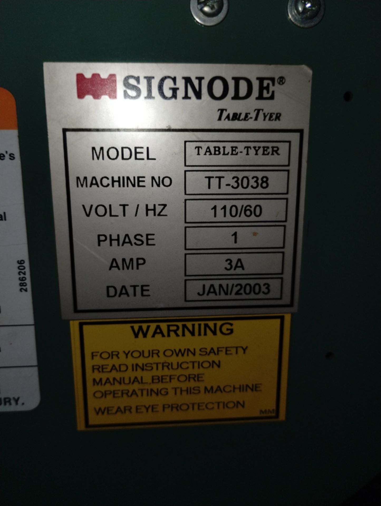 SIGNODE STRAPPING MACHINE - Image 5 of 6